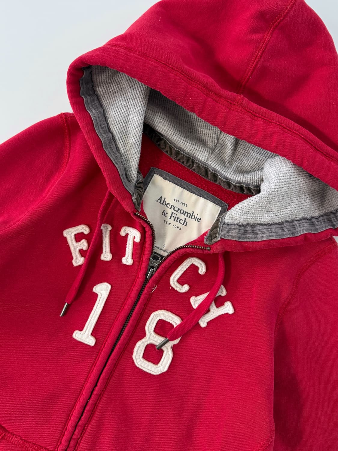 아베크롬비 00‘s 빈티지 패치워크 스웻 후드집업 상품이미지2