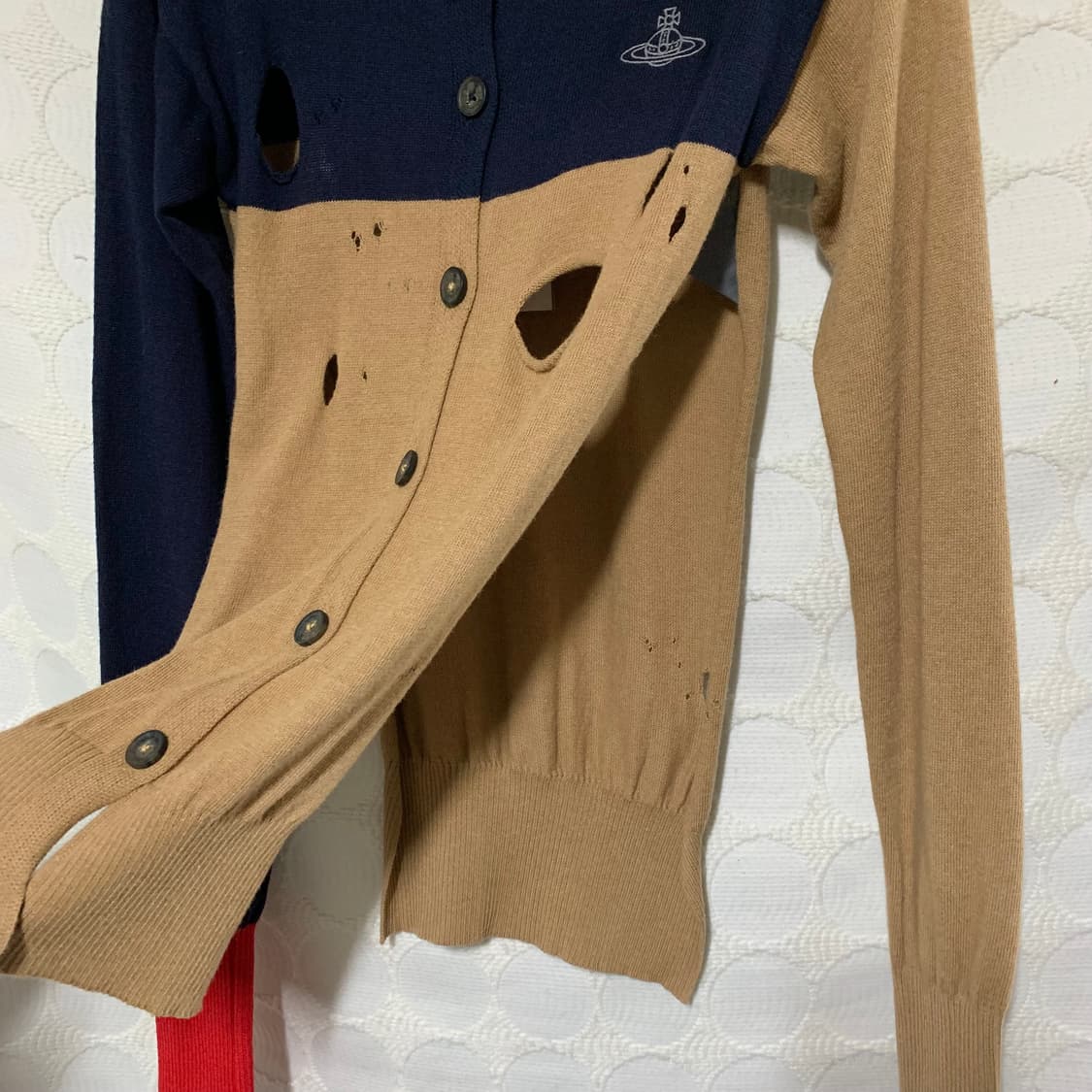 vivienne westwood 배색 니트 가디건 상품이미지5