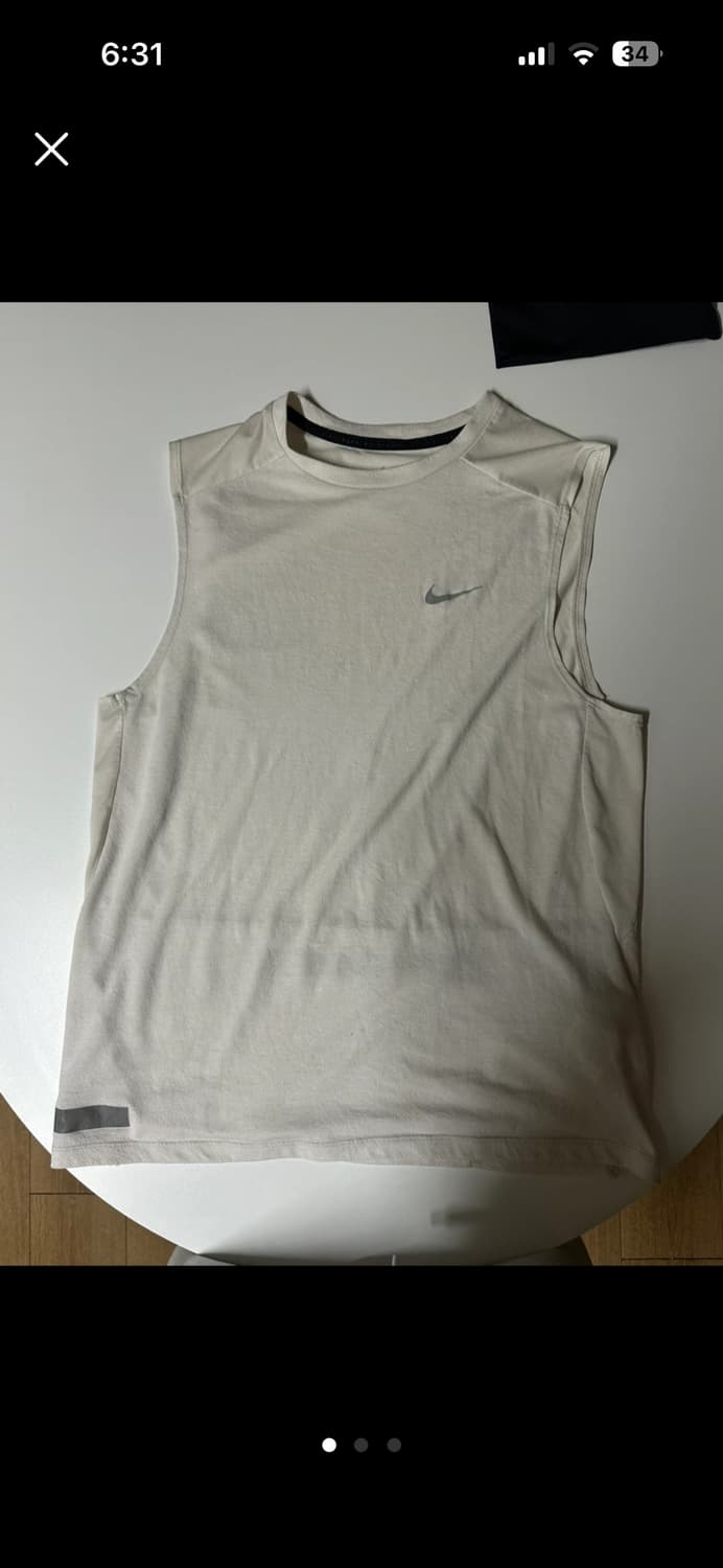 나이키 Dri-FIT 민소매 운동 티셔츠 (M) 상품이미지1