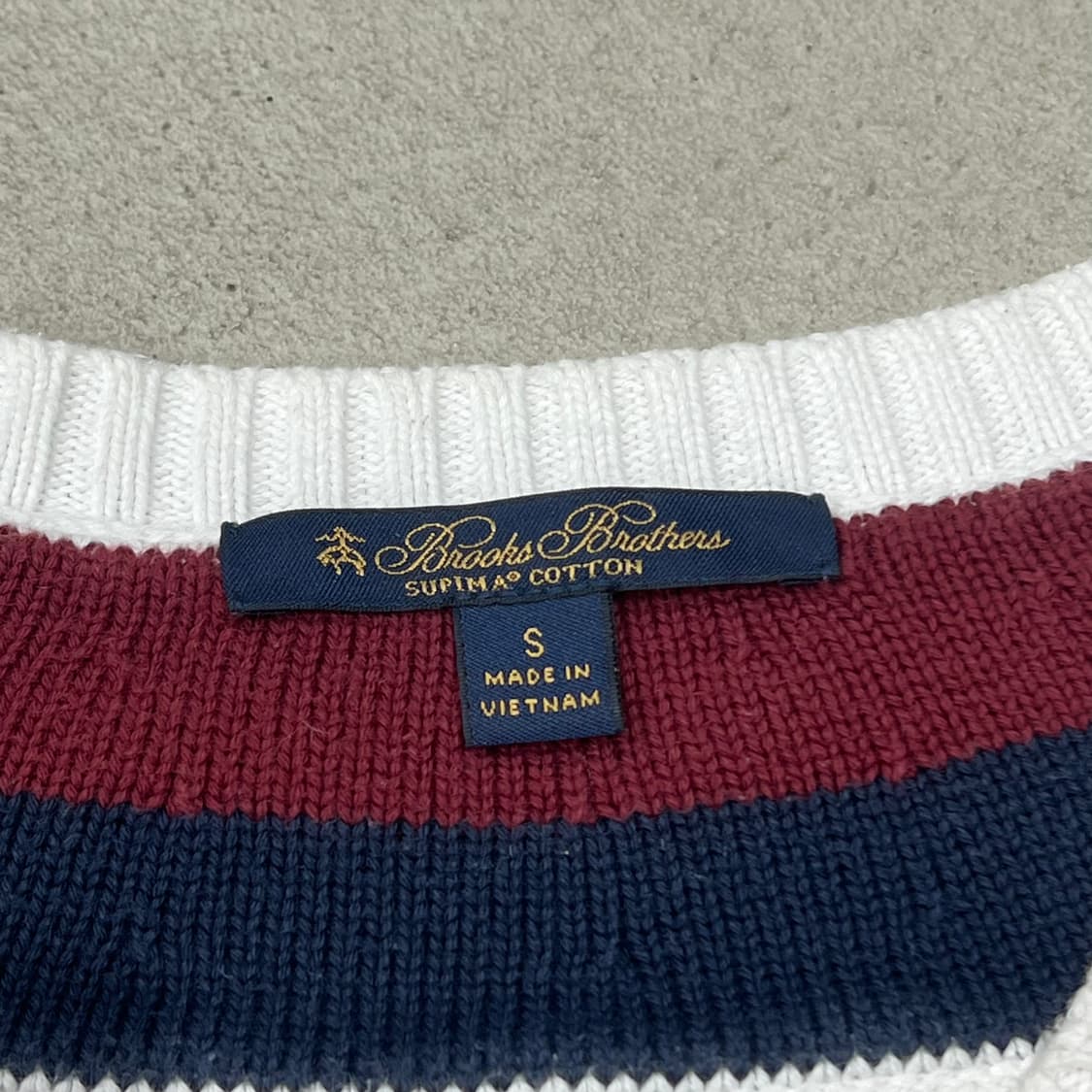 브룩스브라더스 브이넥 꽈배기 니트 s10052 상품이미지7