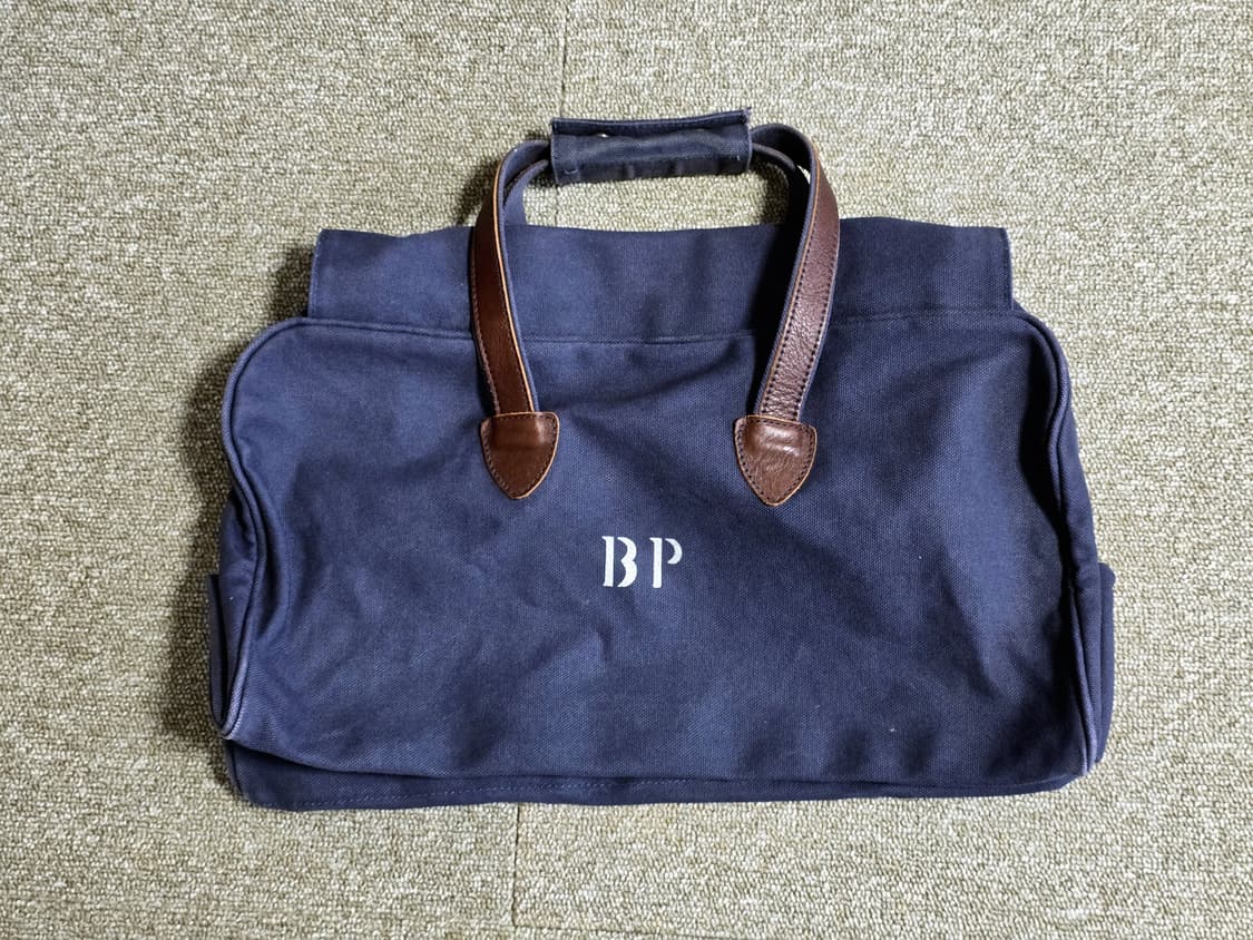 타임원클로딩 엣라코 부처프로덕츠 보스턴백 엣라스트 로고 메신저백 가방 상품이미지1