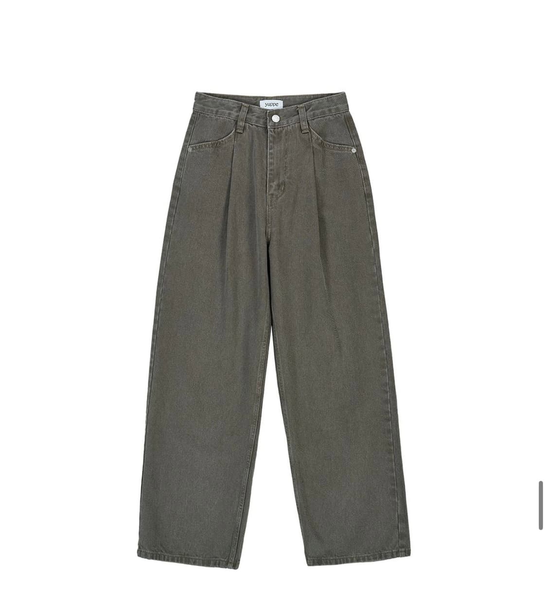 Yuppe 엽페 TUCKED COTTON PANTS_BROWN 상품이미지5