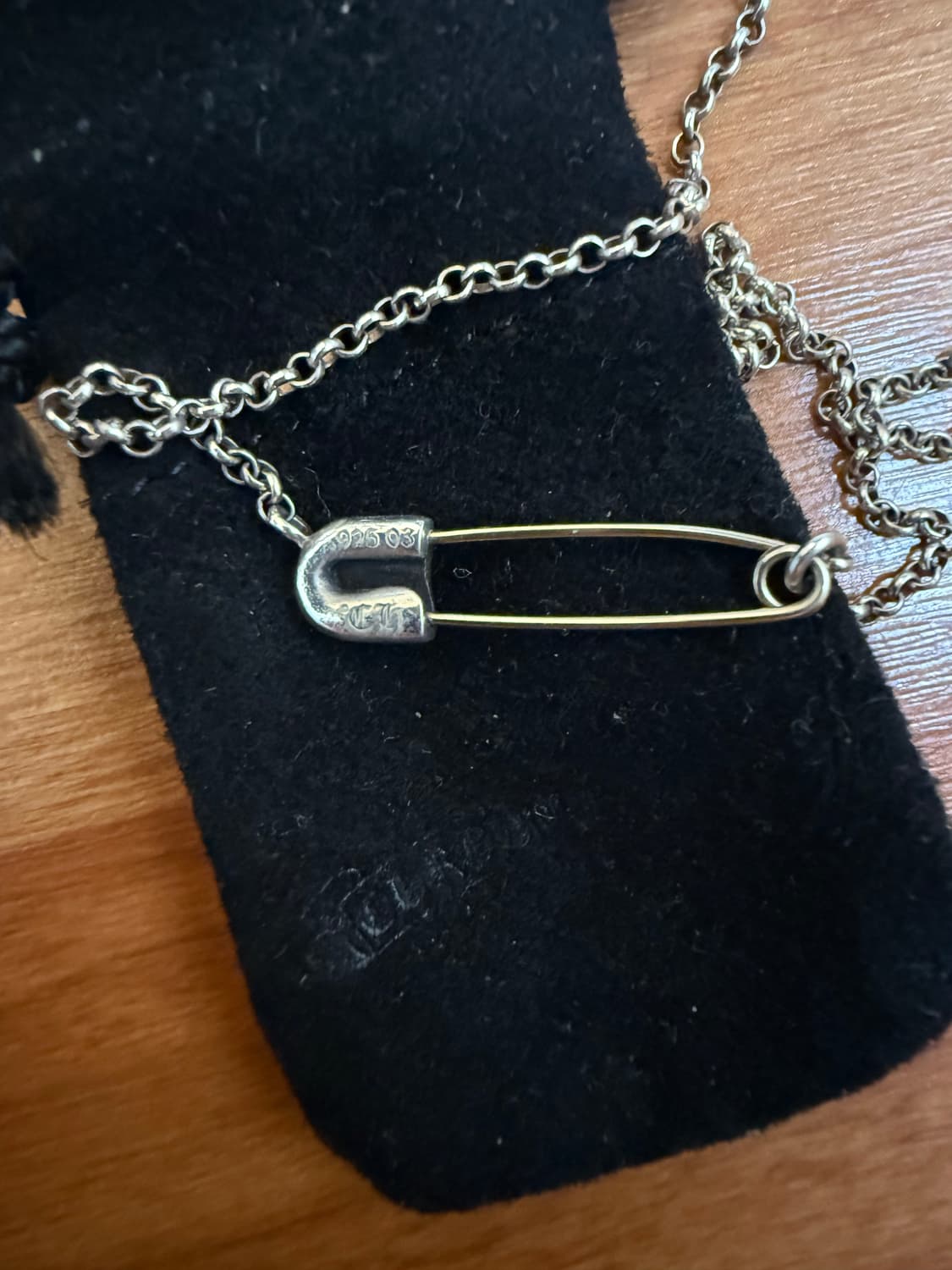 크롬하츠 세이프티핀 목걸이(20->18인치 수선) 상품이미지4