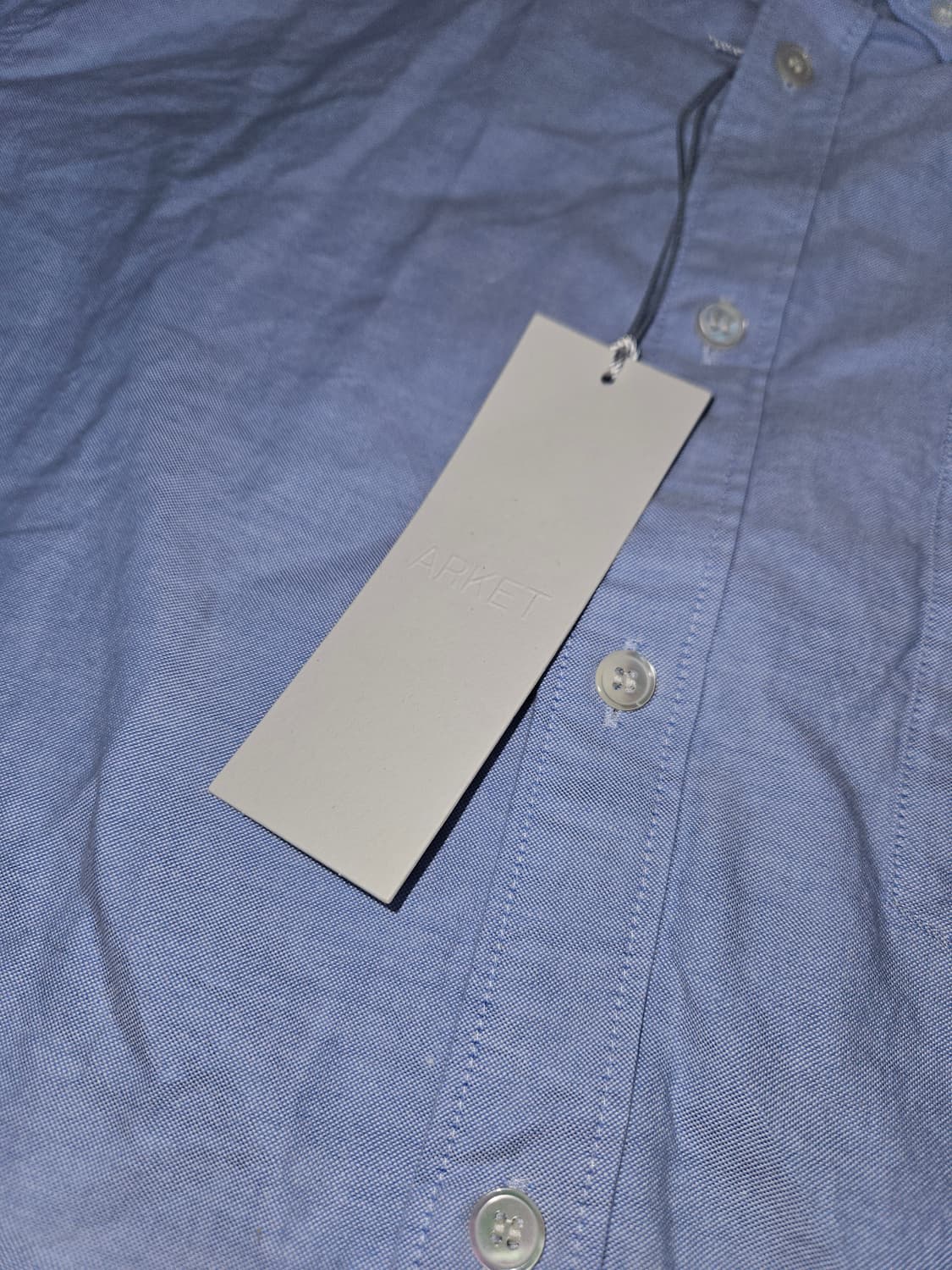 아르켓 ARKET 시그니처 옥스포드 셔츠 린넨 레귤러핏 50 (새상품) 상품이미지3