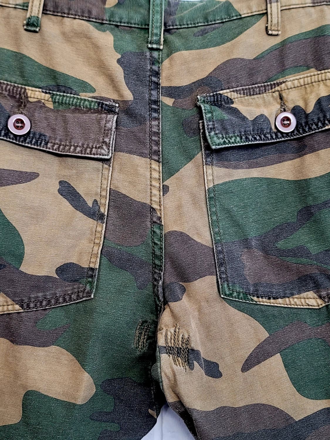 아티네로(ARTINERO) 빈티지 카모 밀리터리 하프팬츠(반바지) 판매 상품이미지6