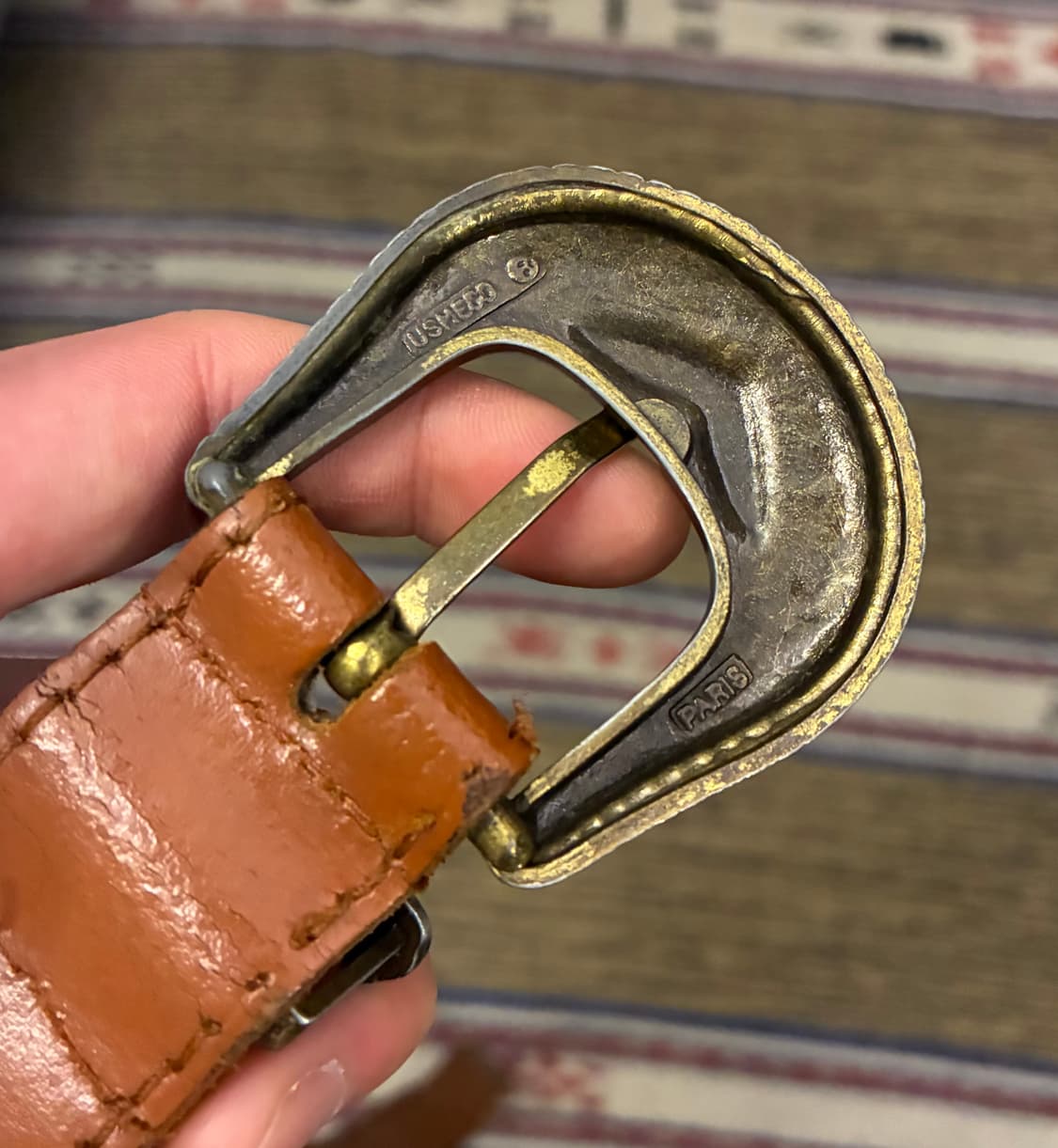 (26~30)USA 카우하이드 빈티지 웨스턴벨트 소가죽벨트 상품이미지3