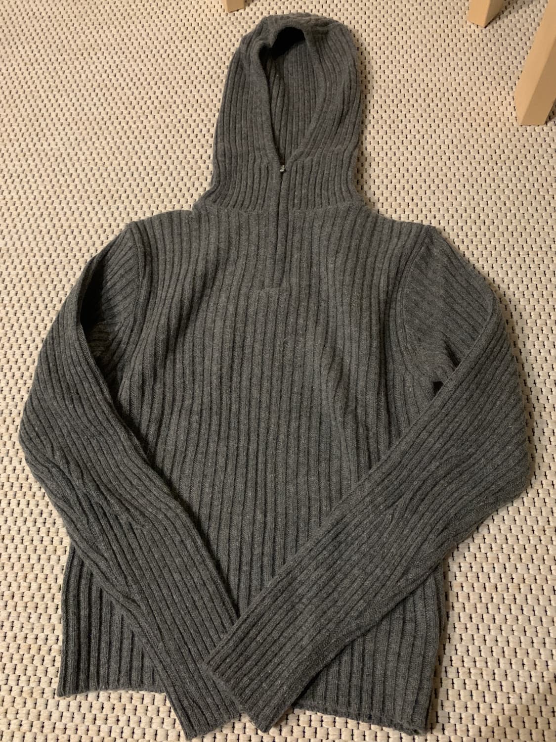 문선 바라클라바 니트 그레이 M 상품이미지3