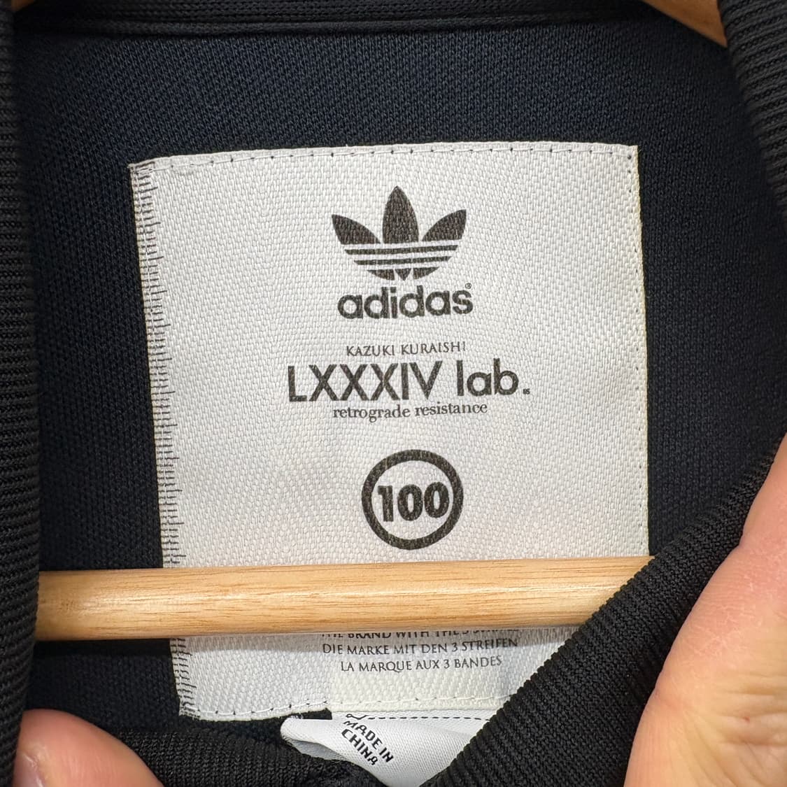 아디다스 블랙 삼선 라인 트랙 자켓 남성 L 상품이미지4