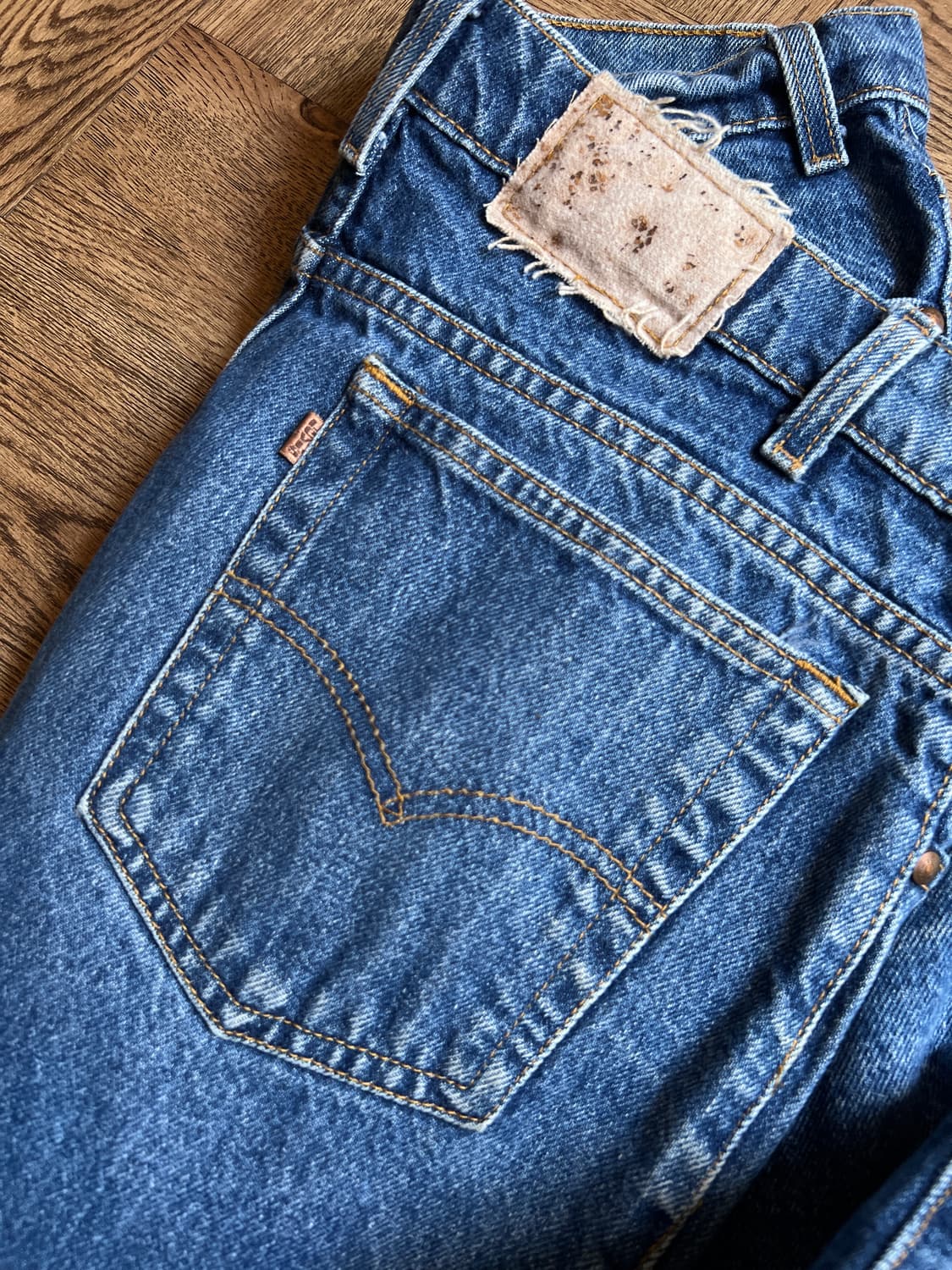 [36]90's 리바이스 USA 시그니처 540 배기핏 데미지드 데님팬츠 상품이미지7