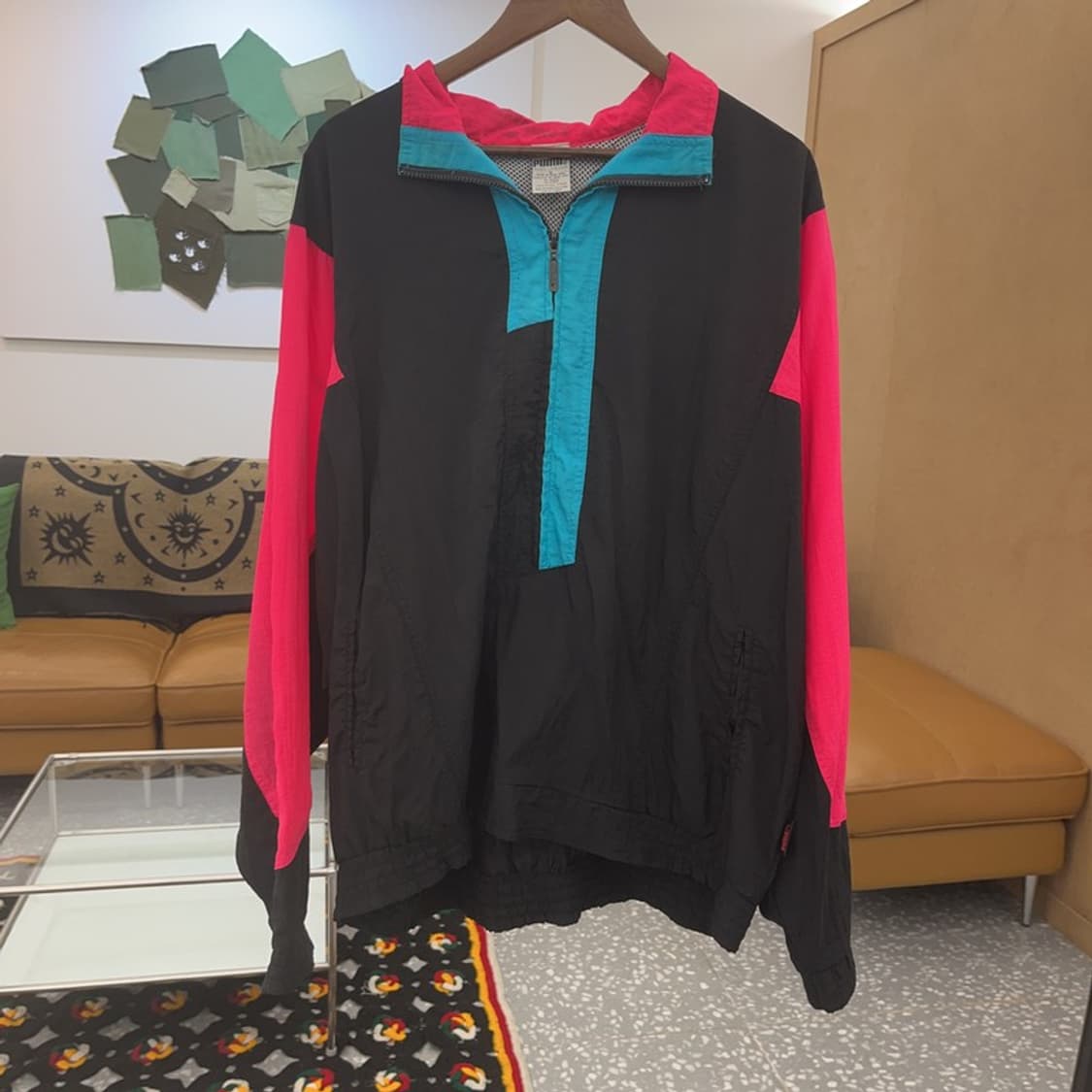 푸마 올드스쿨 레트로 멀티컬러 아노락 바람막이 XL C07854 상품이미지3