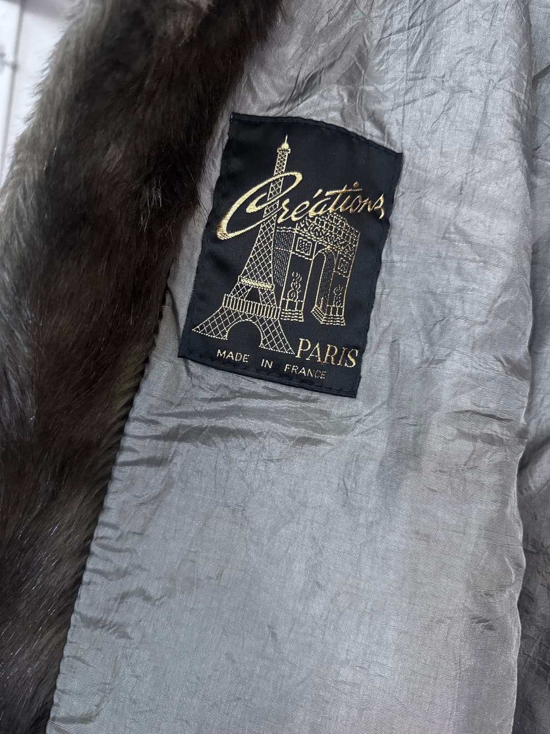 90s paris vintage fur gray 38 상품이미지7