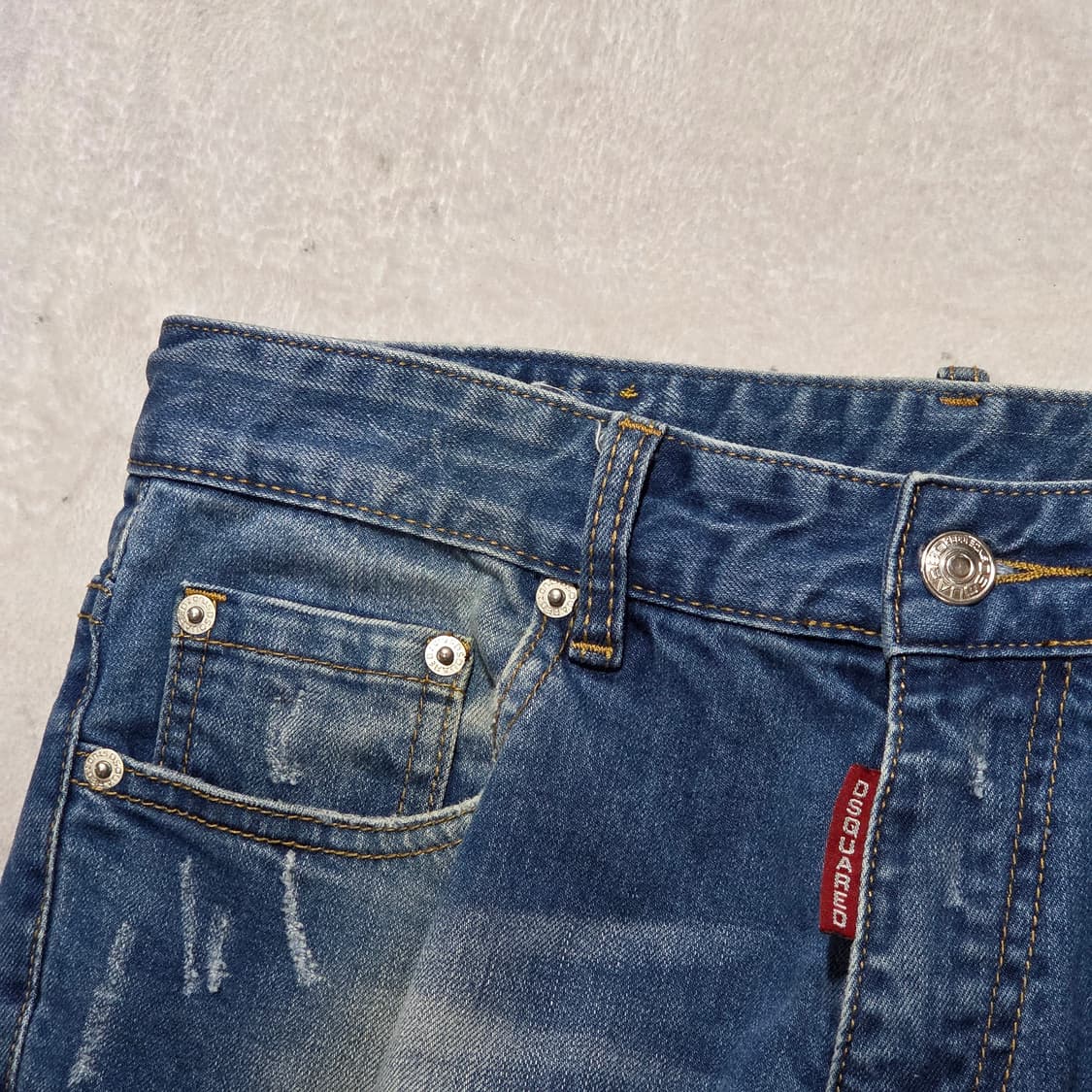 디스퀘어드2 옐로우패치 슬림바이커핏 팬츠 상품이미지5