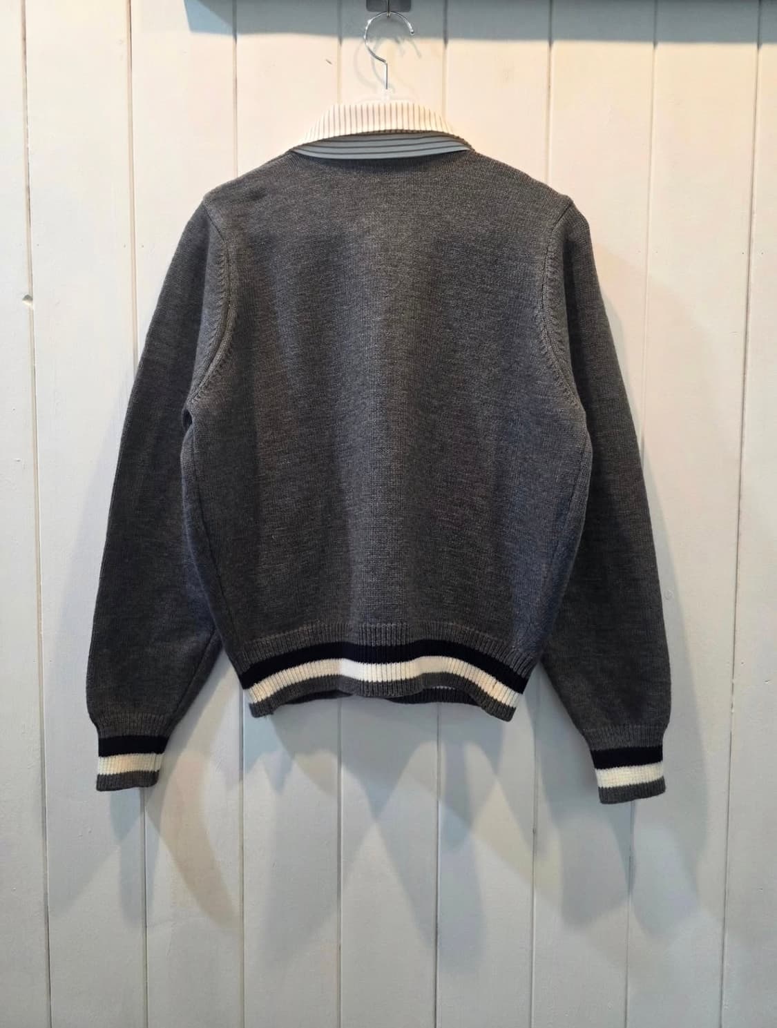 (여성) 닥스훈트 자수 넥카라 가디건 상품이미지2