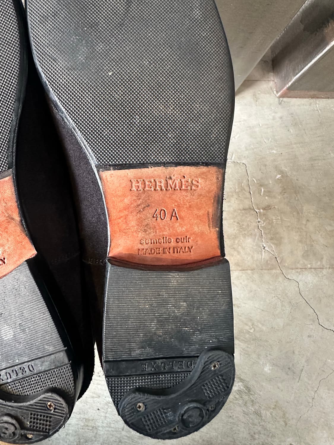 에르메스 남성용 스웨이드 로퍼 상품이미지4