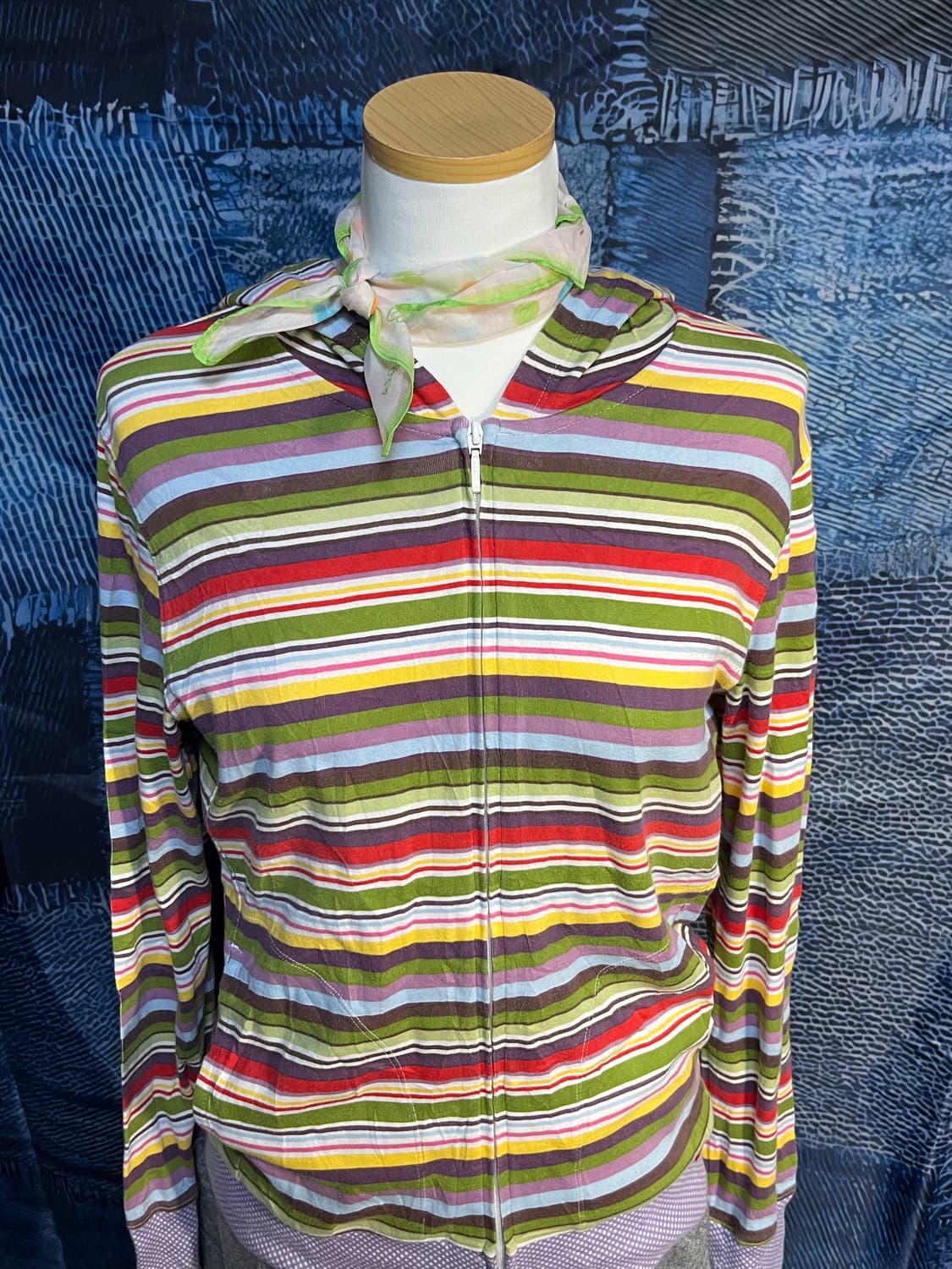 유니클로X그린게이트 콜라보 스트라이프 후드집업 상품이미지8