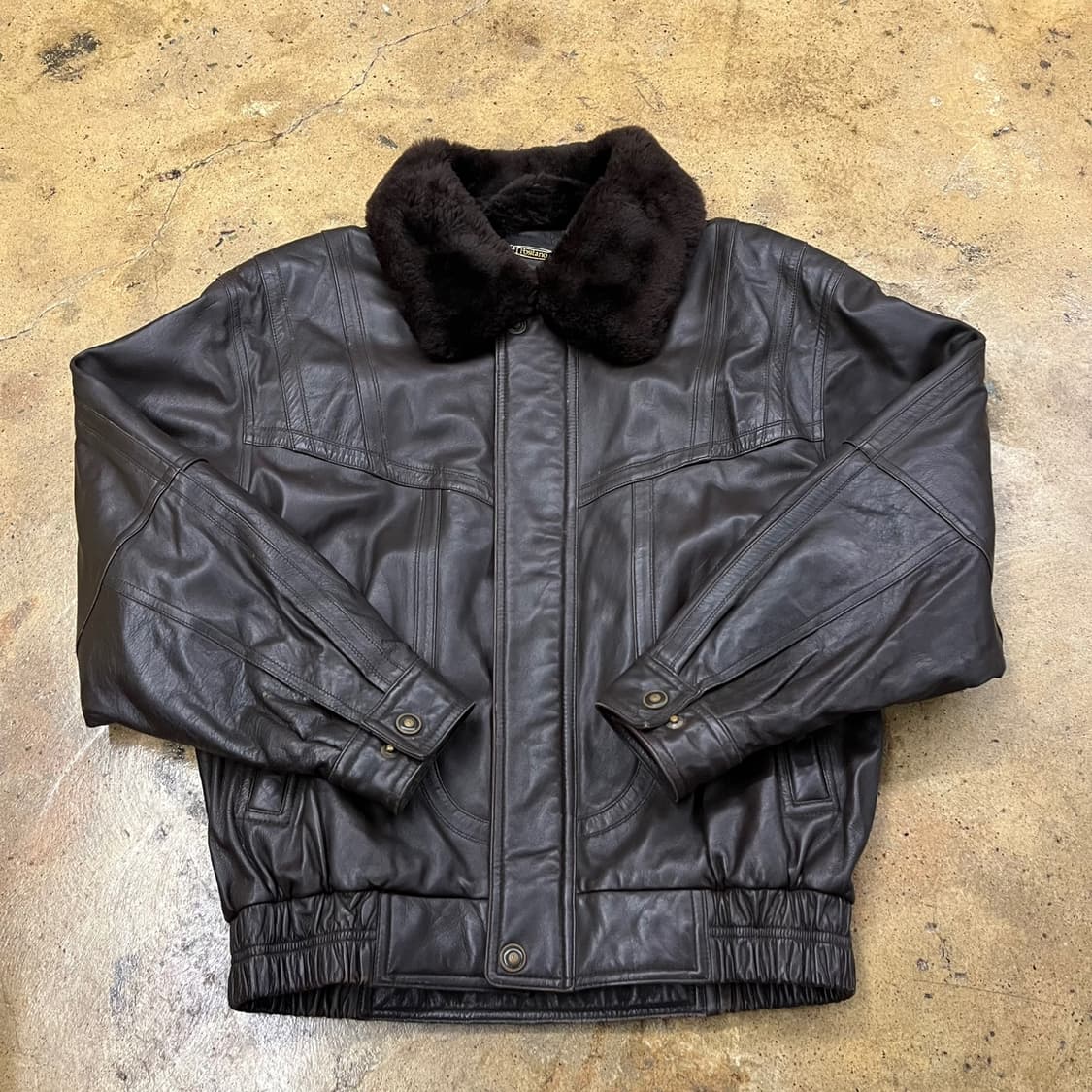 [ 정품/95 ] 파시타노 빈티지 양가죽 레더 자켓 b18 상품이미지2