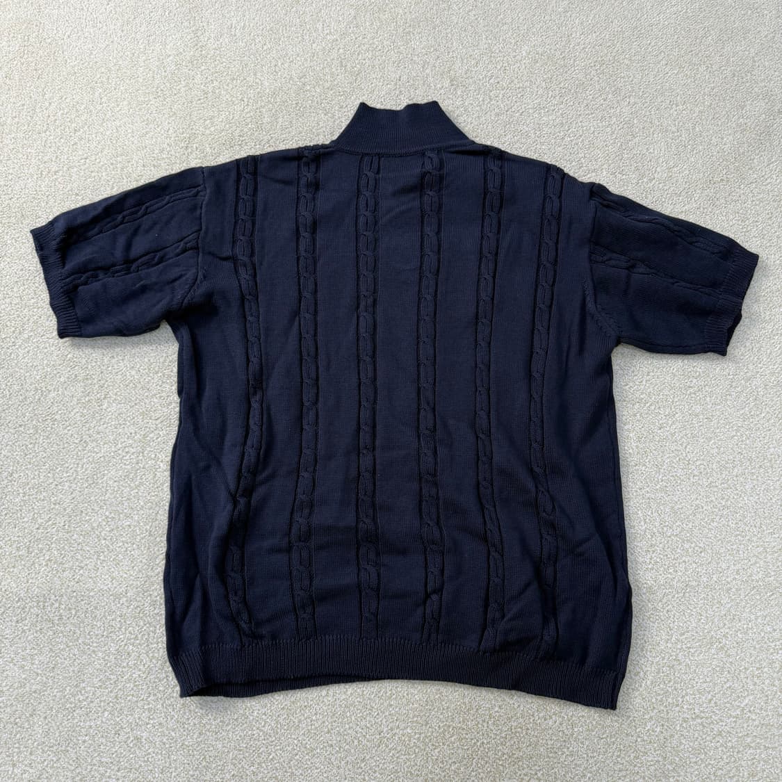 [L] 엑스톤즈 꽈배기 반팔 니트 0108T1 상품이미지2