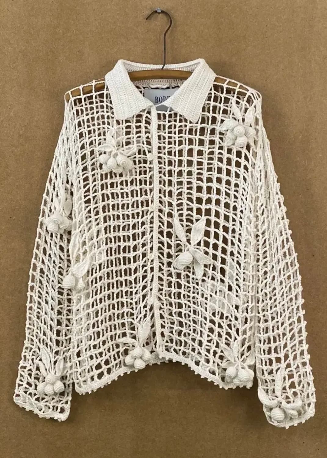 Bode 보디 베리  폼폼 크로셰 니트 셔츠 one of a kind 상품이미지6