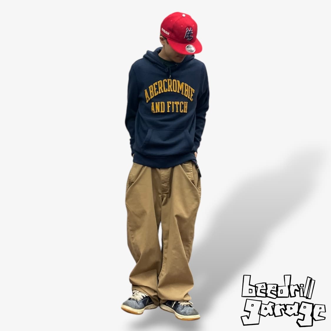 아베크롬비 머슬핏 네이비 후드티 상품이미지1