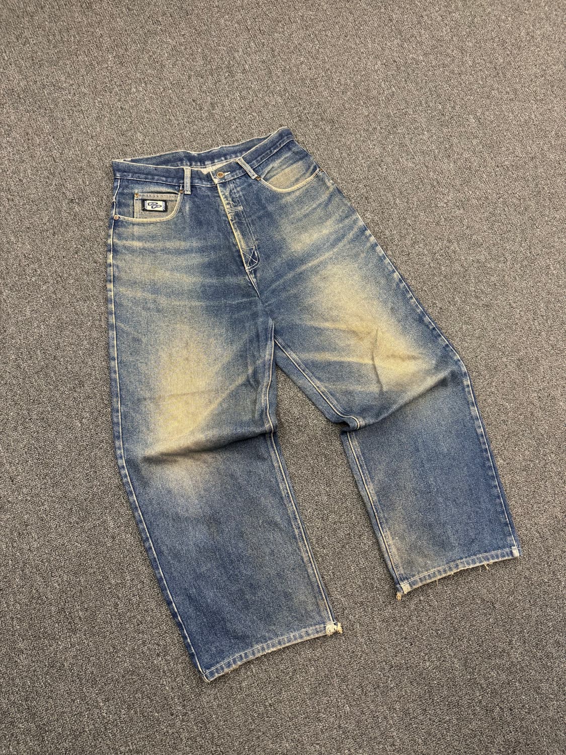 32) 펠레펠레 올드스쿨 빈티지 뒷포켓 자수 힙합팬츠 상품이미지1