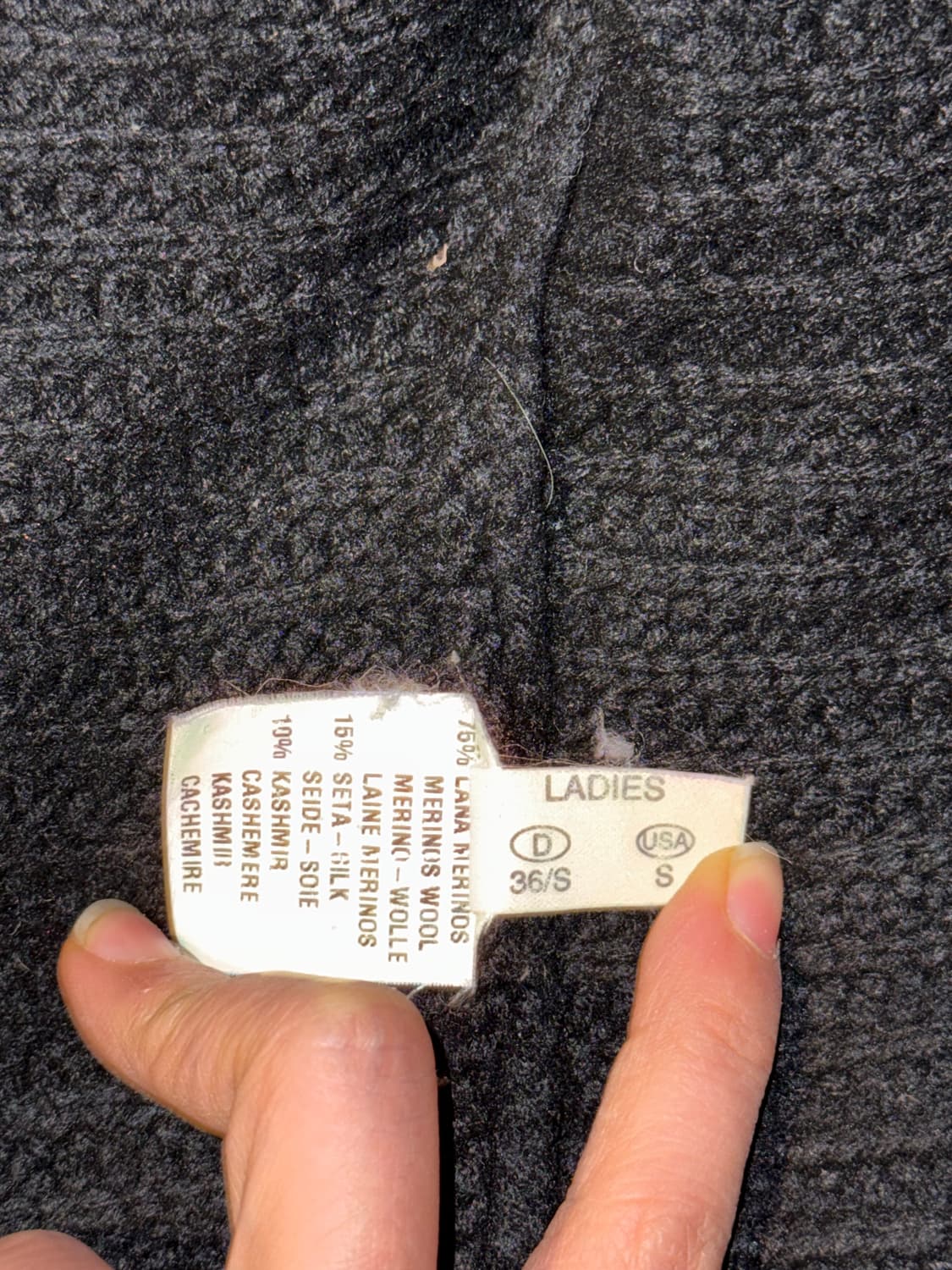 Fabiana Filippi 블랙 숄 가디건 S 상품이미지6