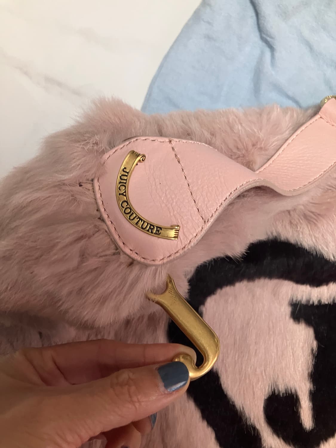 y2k 쥬시 꾸뛰르 juicy couture 토끼털 가방 상품이미지5