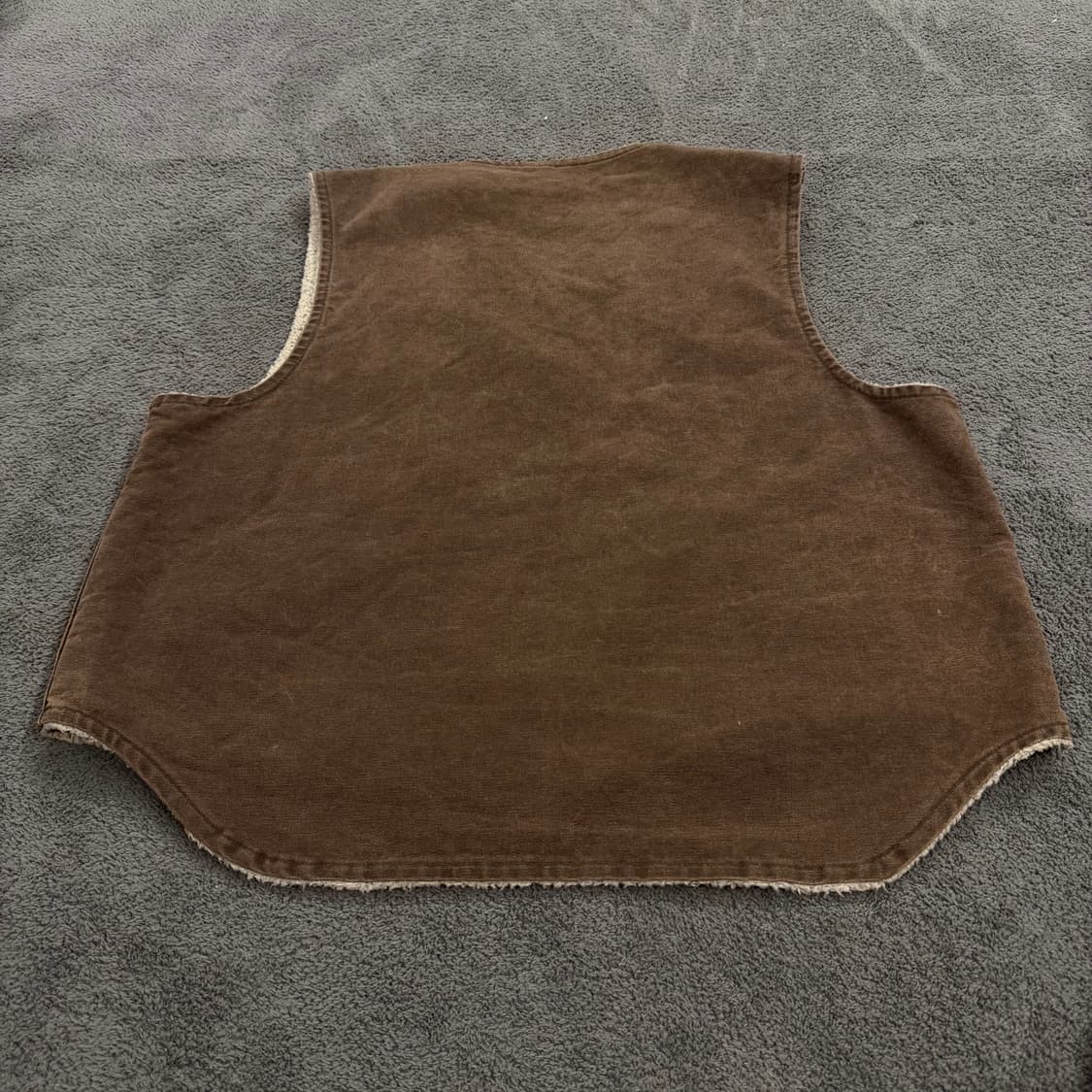 [정품/XL] 칼하트 v13 cht 덕 캔버스 쉐르파 워크 베스트 자켓 상품이미지3