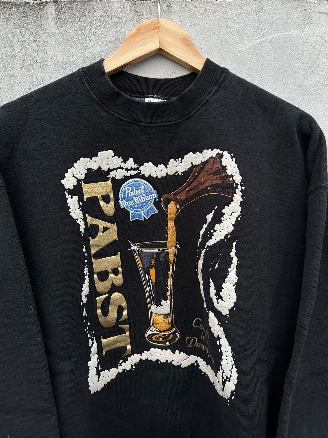 [XL-2XL] 90s USA 프룻오브더룸 Pabst 프린팅 맨투맨 상품이미지2