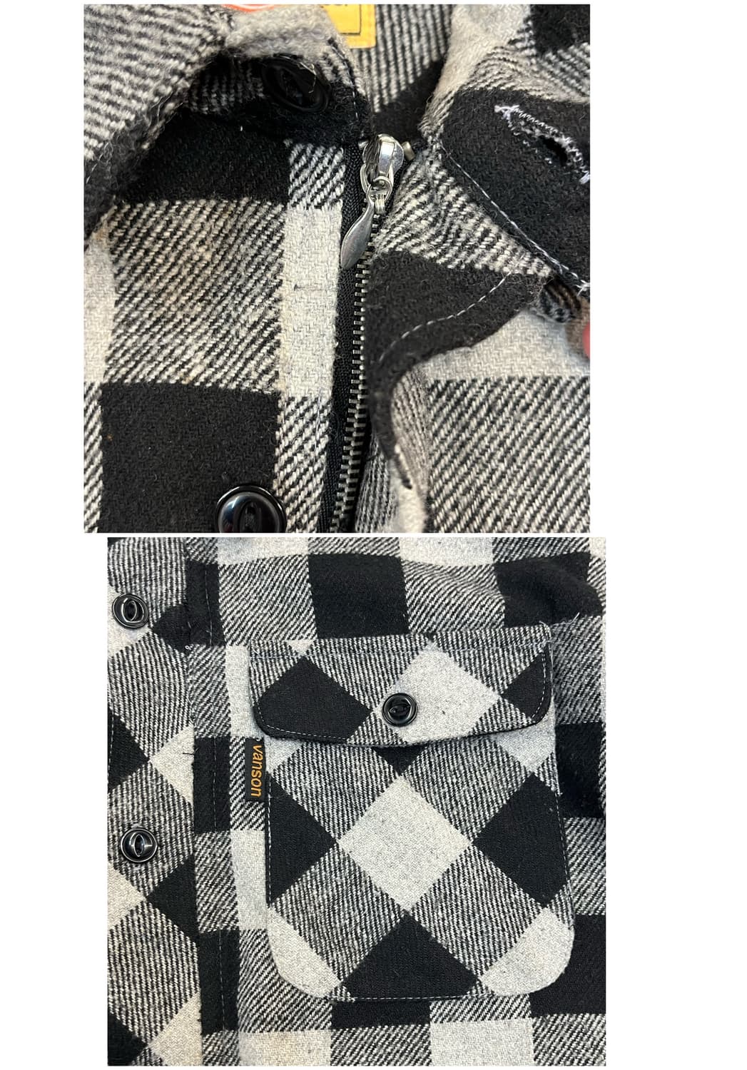 밴슨 레더스 자수 셔츠 자켓 그레이 L #csz3311 상품이미지5