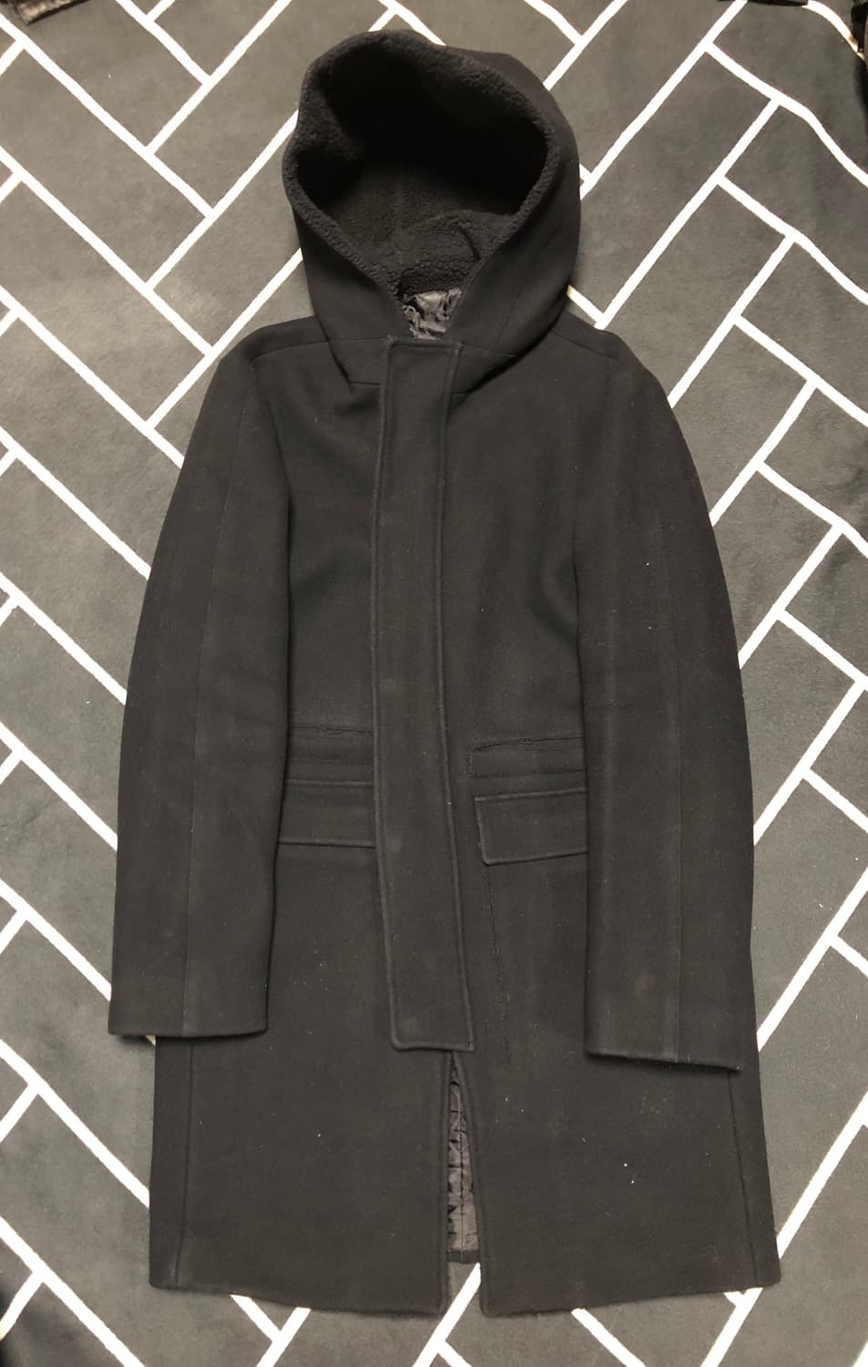 (횡재가)시스템옴므 시어링무스탕후드코트/솔리드몽클레어타임톰브라운스톤벨루티 상품이미지7