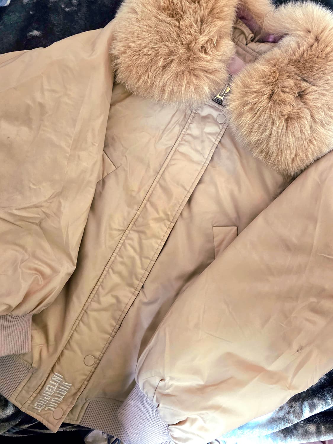 쥬시쥬디 폭스퍼 덕다운 패딩 상품이미지1