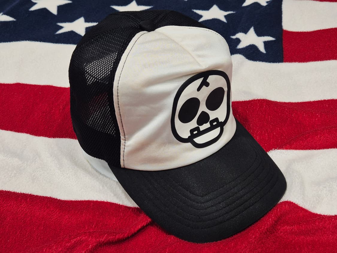 BAPE 베이프 베이비마일로 해골 매쉬캡 트러커햇 모자 상품이미지1