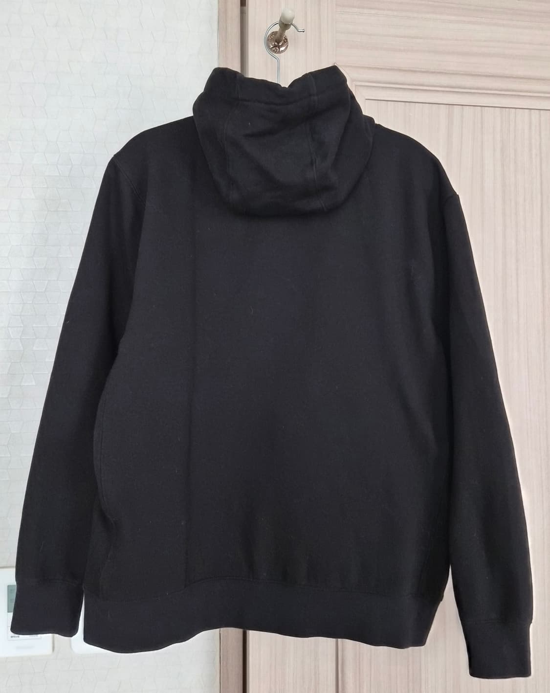 나이키 블랙 빅로고 기모 후드티 상품이미지2