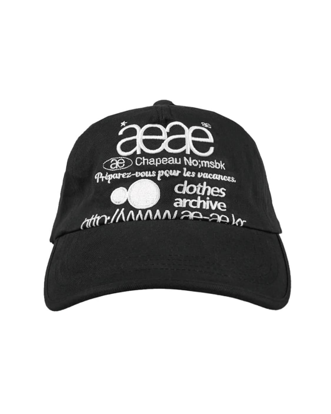 WEB LOGO 5PANNEL CAP BLACK 상품이미지1
