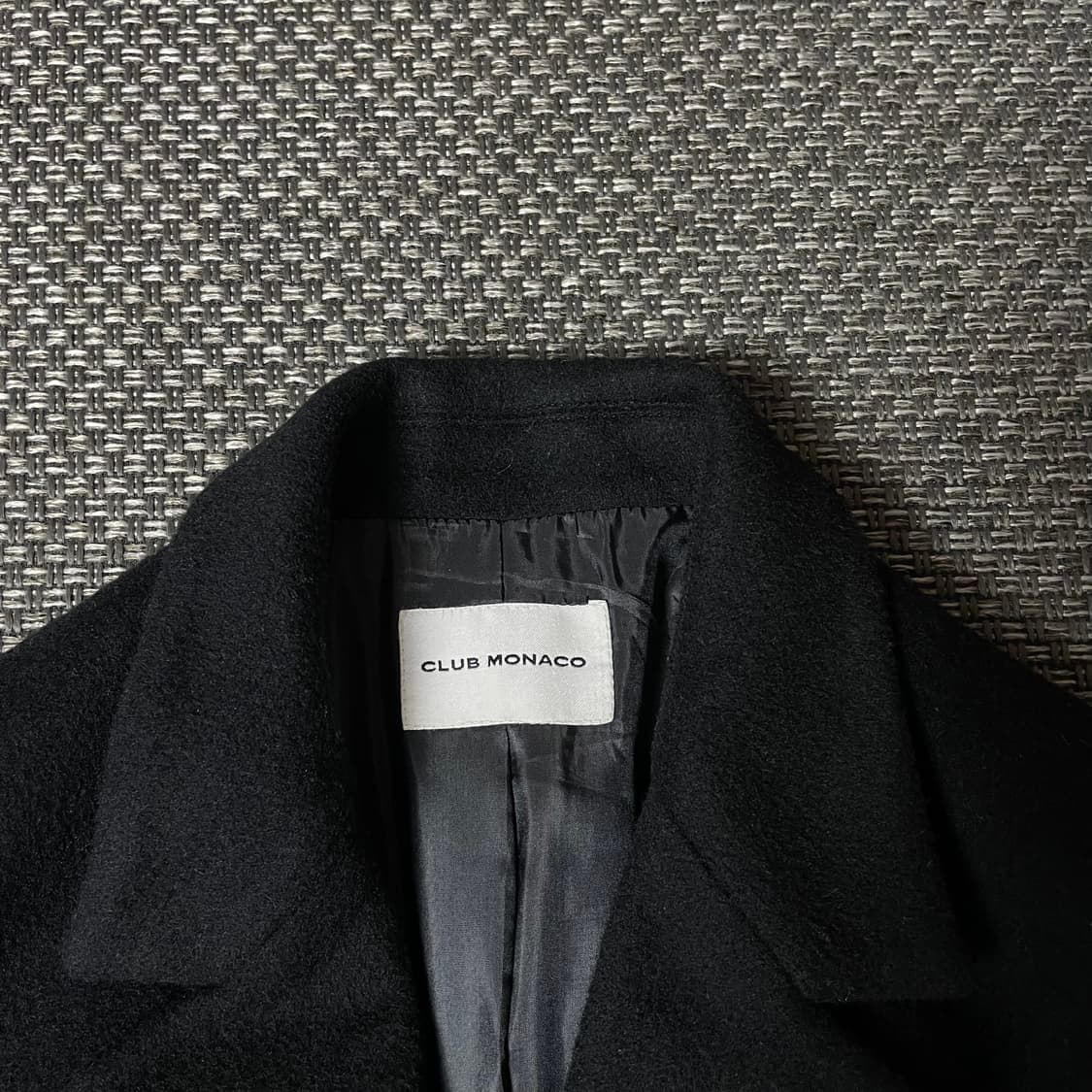 클럽모나코 블랙 투포켓 더블코트 상품이미지4