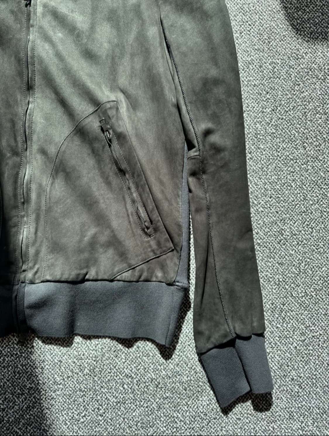 트랜짓 램스킨 봄버 상품이미지2