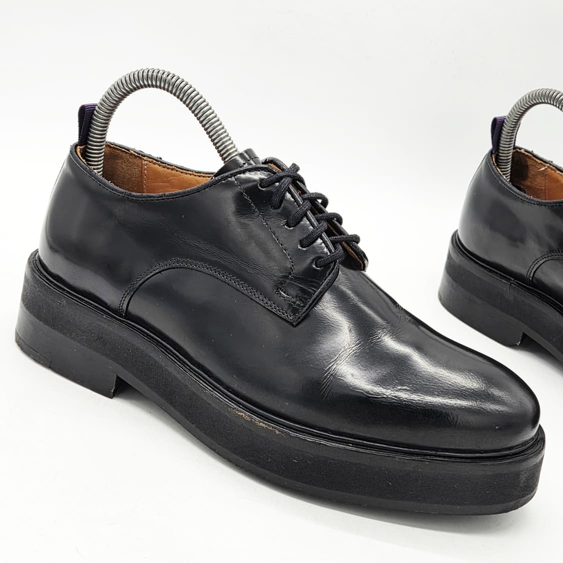  이티스 우먼스 킹스톤 레더 더비슈즈 블랙 (38)  상품이미지6