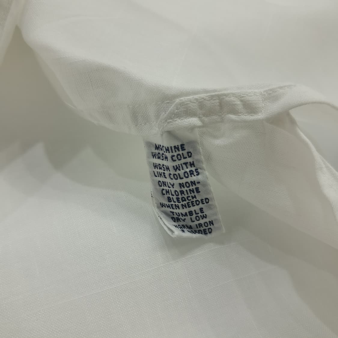 Co700 2XL 폴로 랄프로렌 화이트 린넨코튼 언더로고 반팔 셔츠 남방 상품이미지5