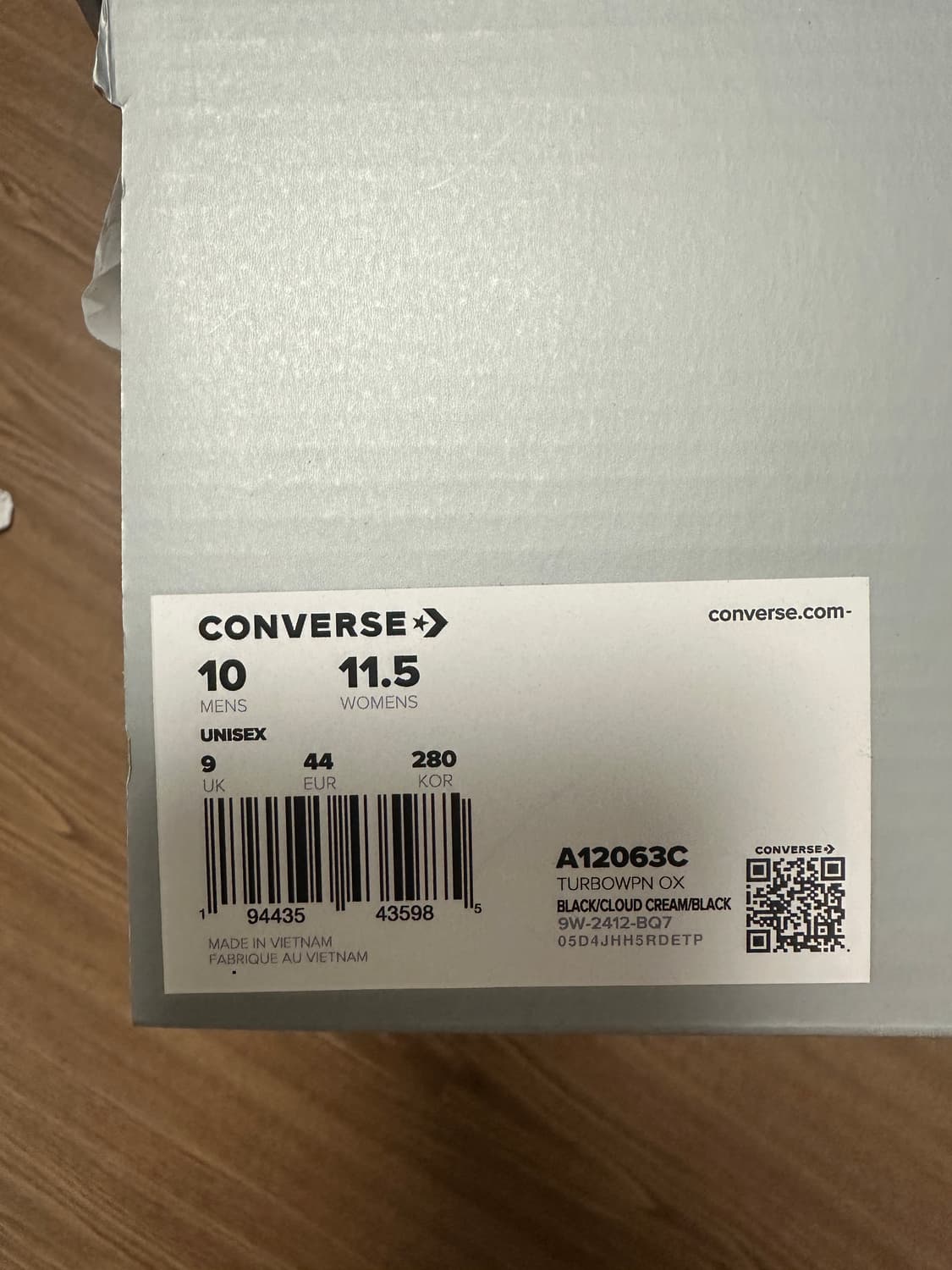 컨버스 터보웨폰 로우 블랙 280 상품이미지8