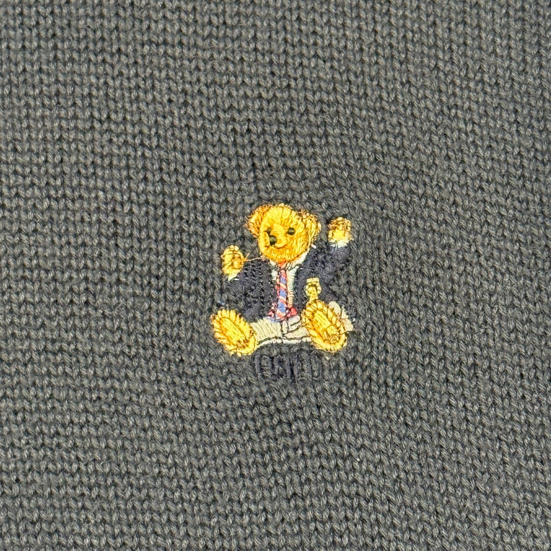 S) 폴로 랄프로렌 폴로 베어 헤비코튼 라운드넥 니트 네이비 상품이미지5