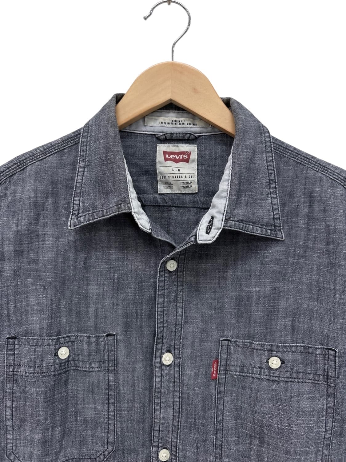 리바이스 샴브레이 셔츠 쿨그레이 (L) 상품이미지2