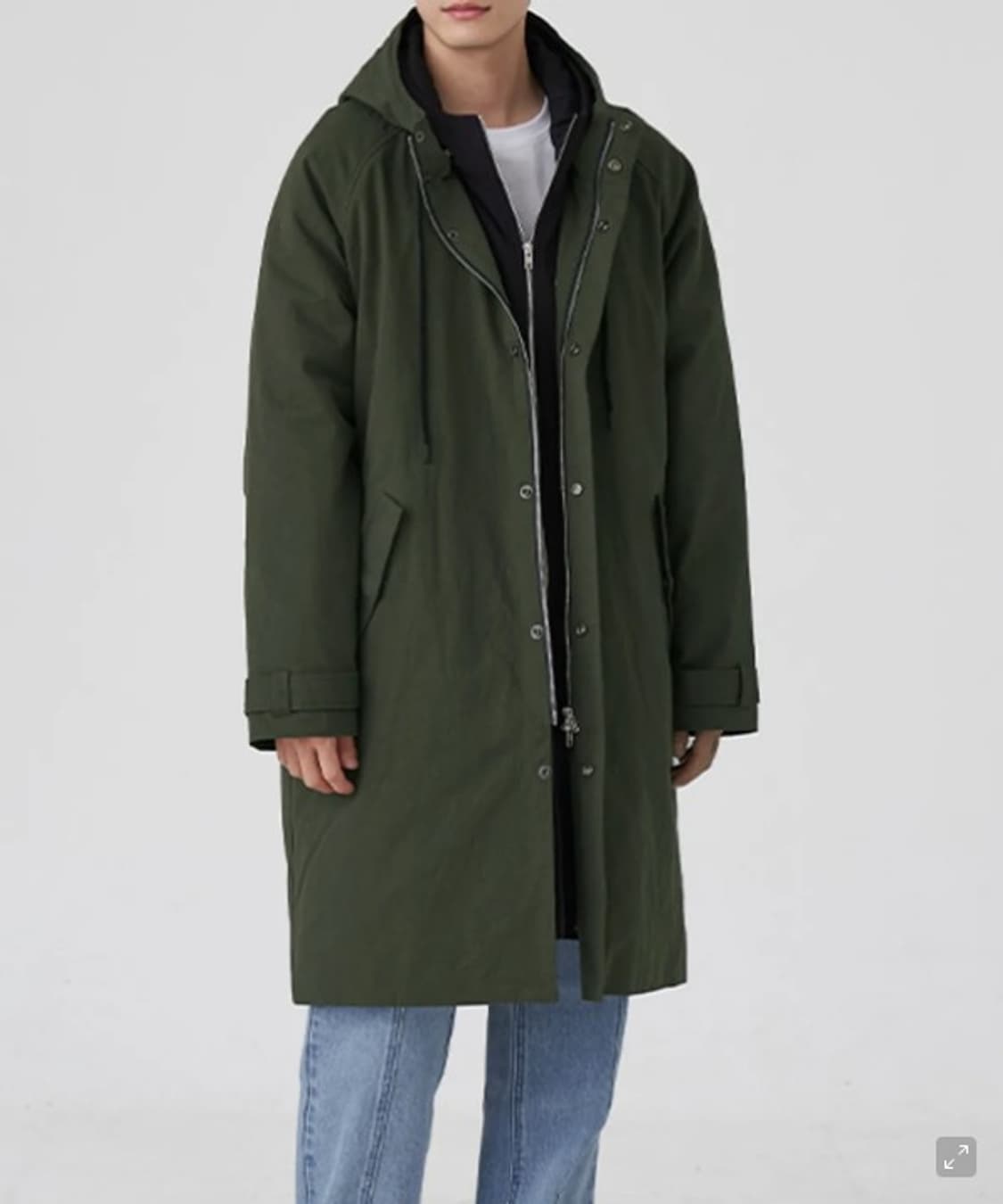 토피 밀리터리 후드 야상 코트 100 상품이미지1