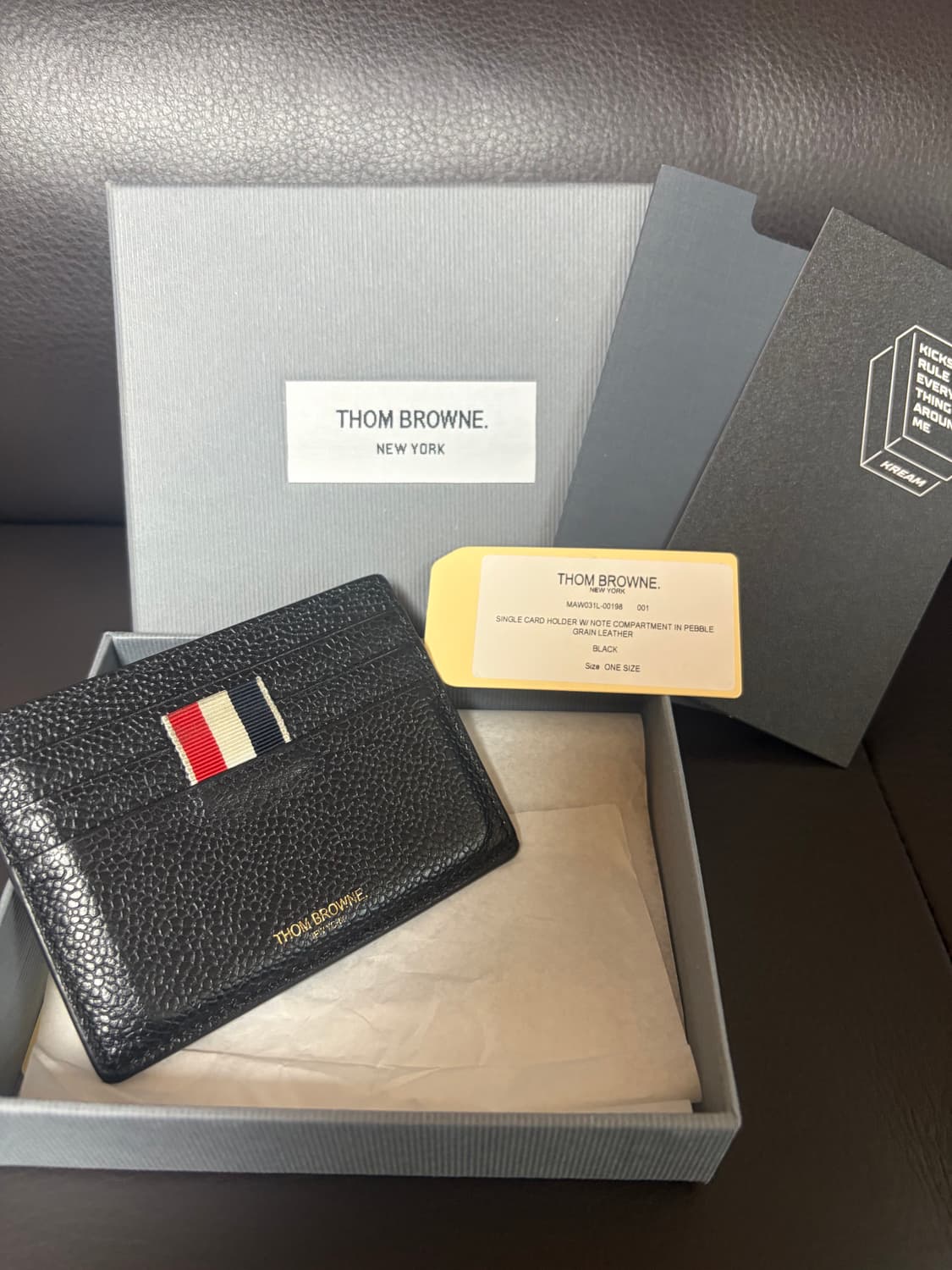 [크림판] 톰브라운 페블 카드지갑 상품이미지1