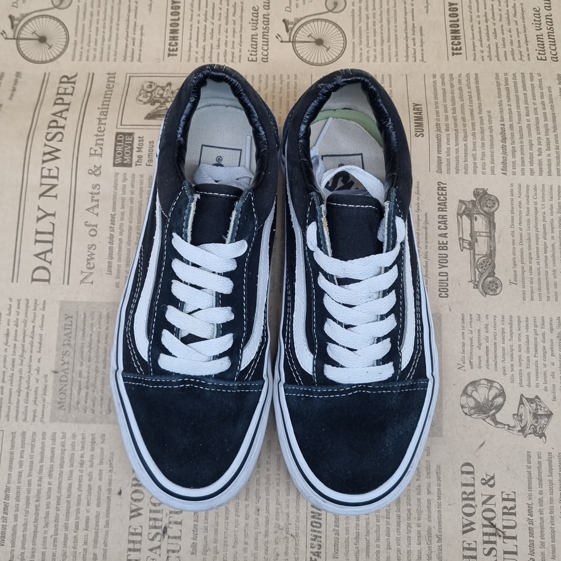 반스 올드스쿨 검흰 스니커즈 225 상품이미지2