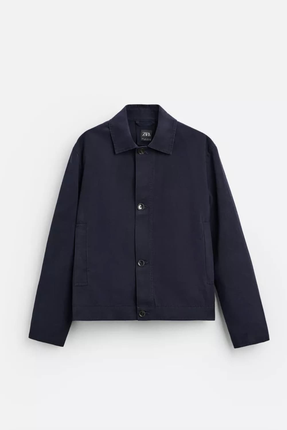 [XL] 자라 왁스드 이펙트 자켓 네이비 상품이미지1