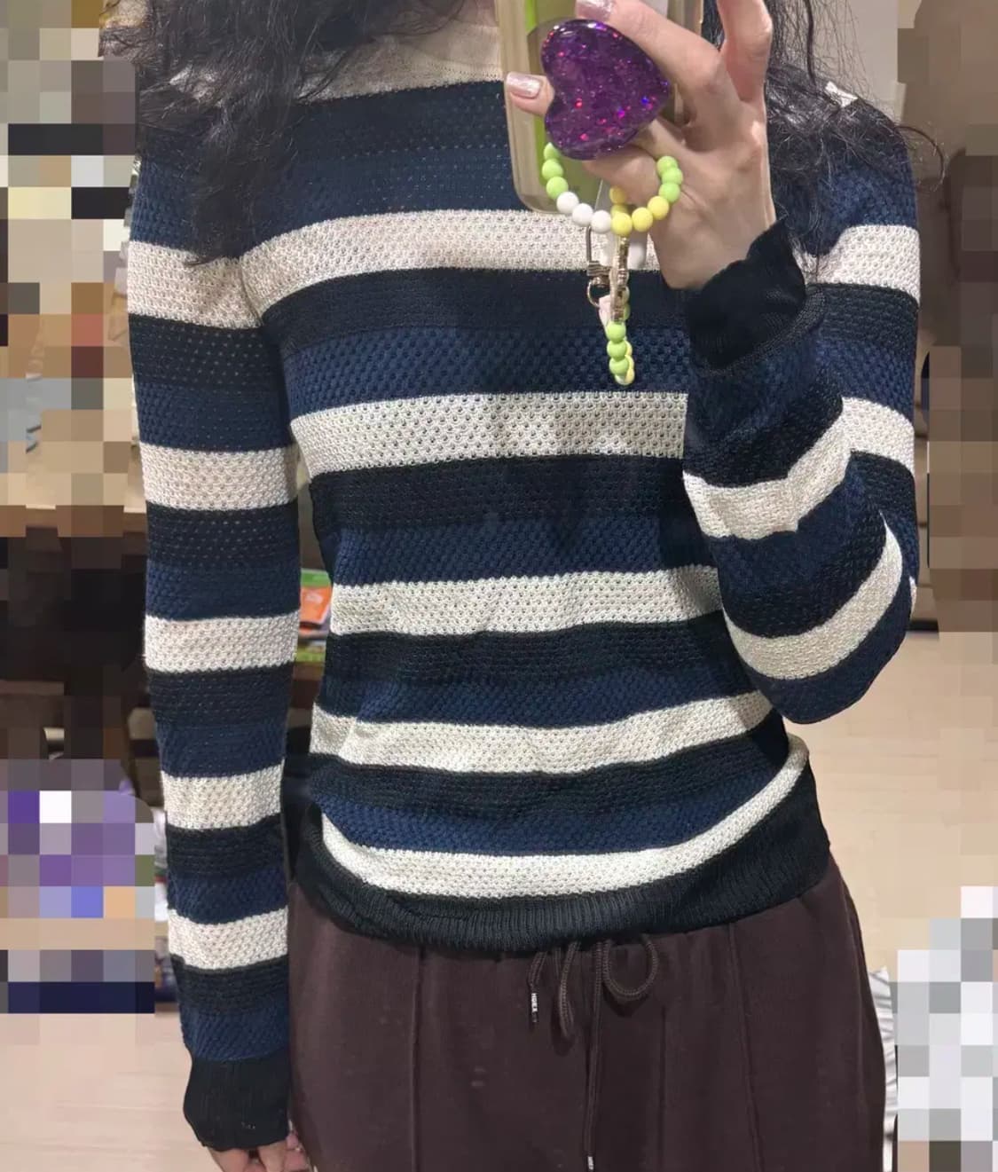 44 마른55 정품 소니아리키엘 펀칭 얇은 니트 스웨터 상품이미지2