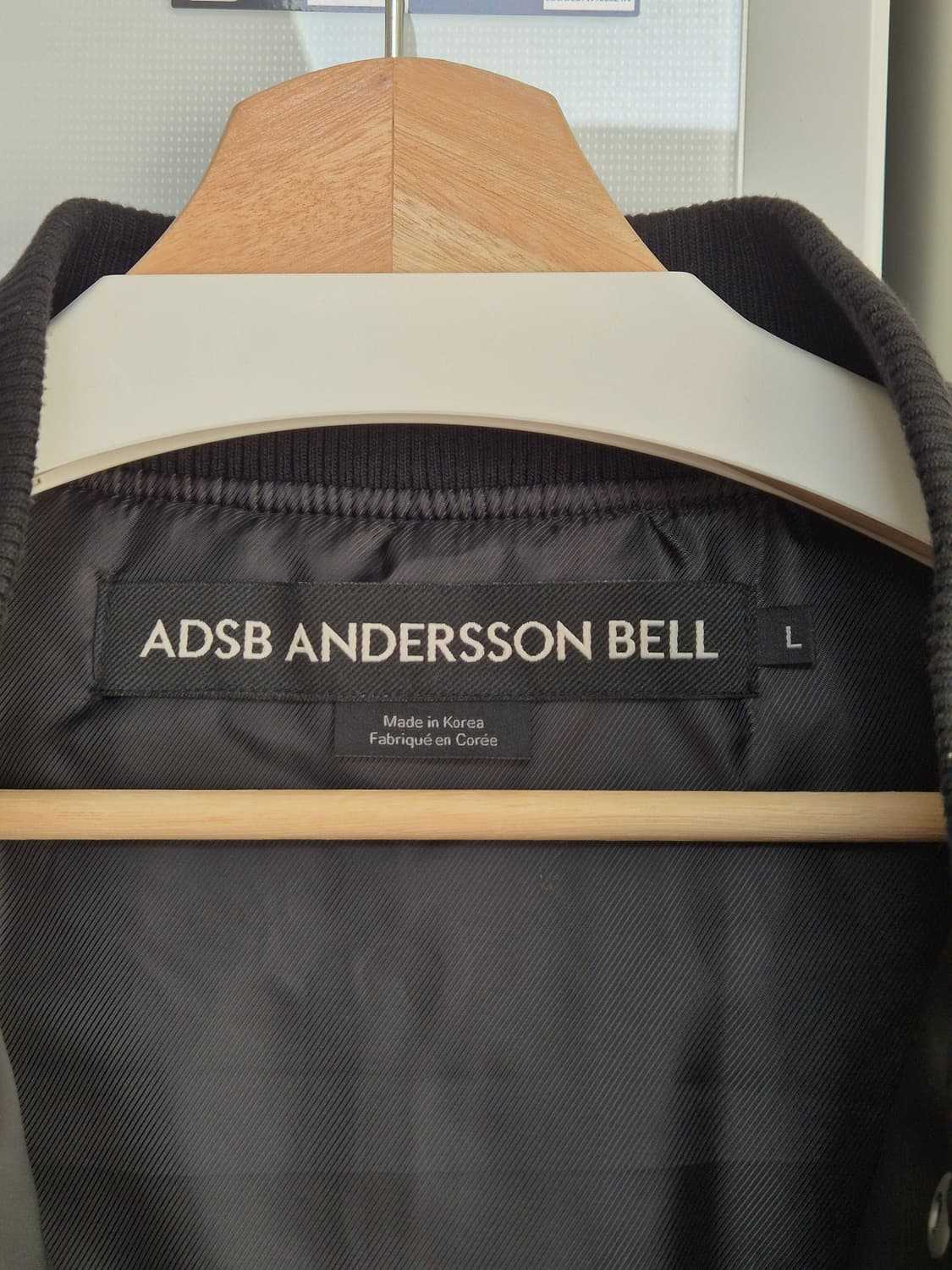 앤더슨벨 메쉬 슬리브 봄버 자켓 블랙 L사이즈 상품이미지4