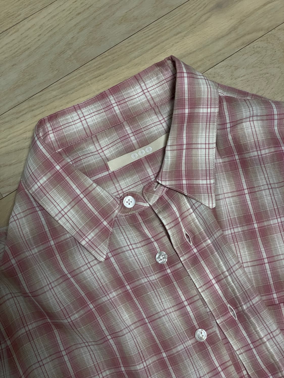 999휴머니티 셔츠 EASY CHECK SHIRTS V10 (PINK) 상품이미지5
