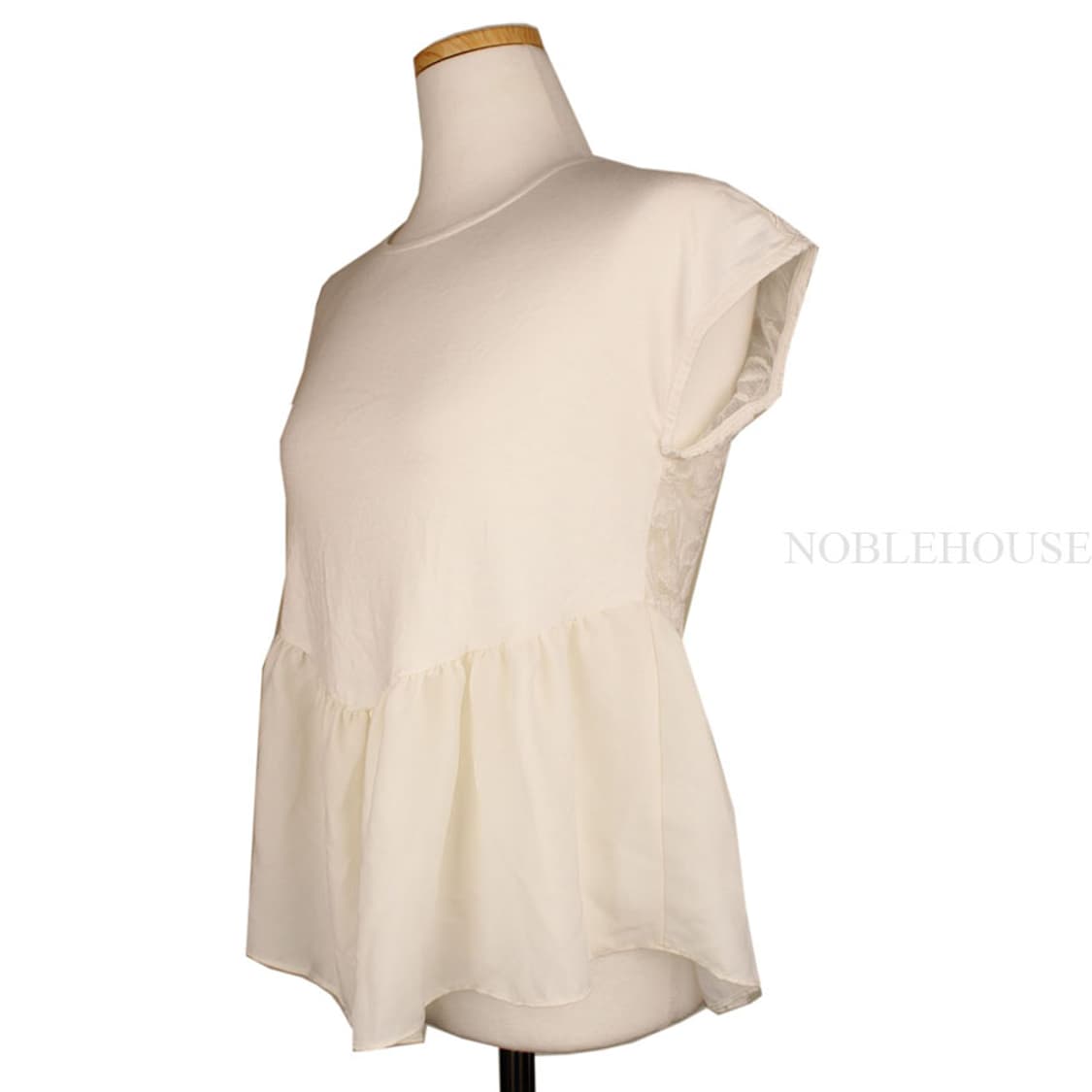 캐주얼 꾸뛰르 아이보리 레이스 블라우스(M) 상품이미지2