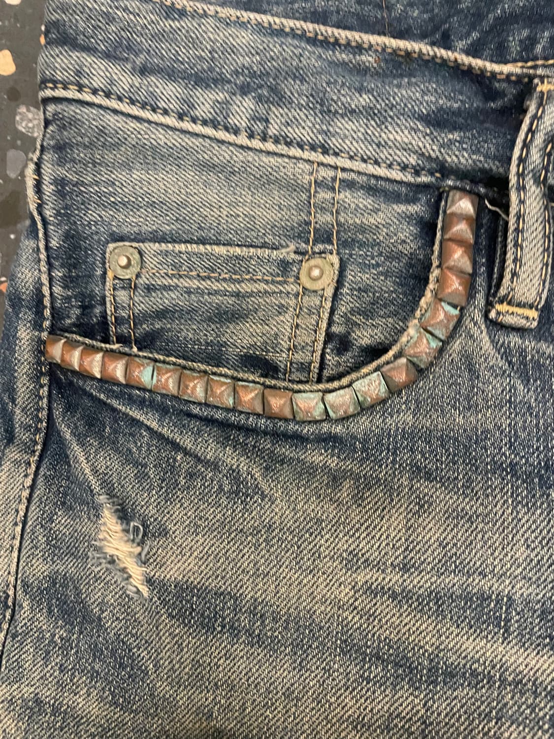 히스테릭글레머 스터드 데님 상품이미지4